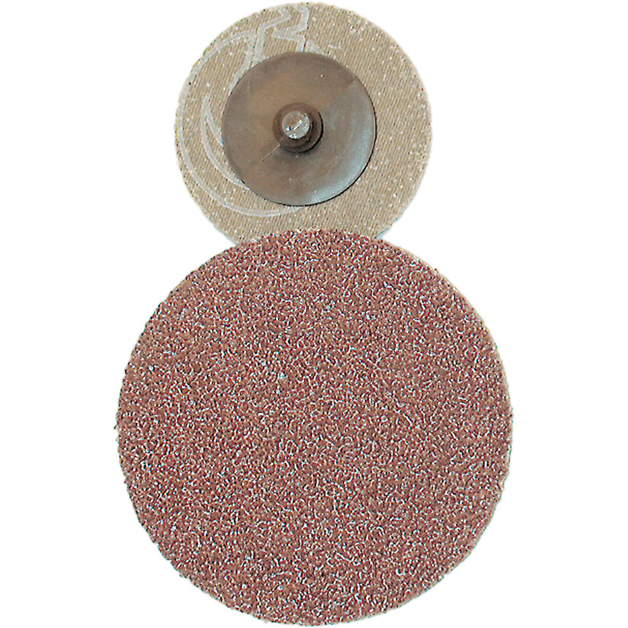 Disque de ponçage à support en tissu, 2" dia., Grain 36, Oxyde d'aluminium