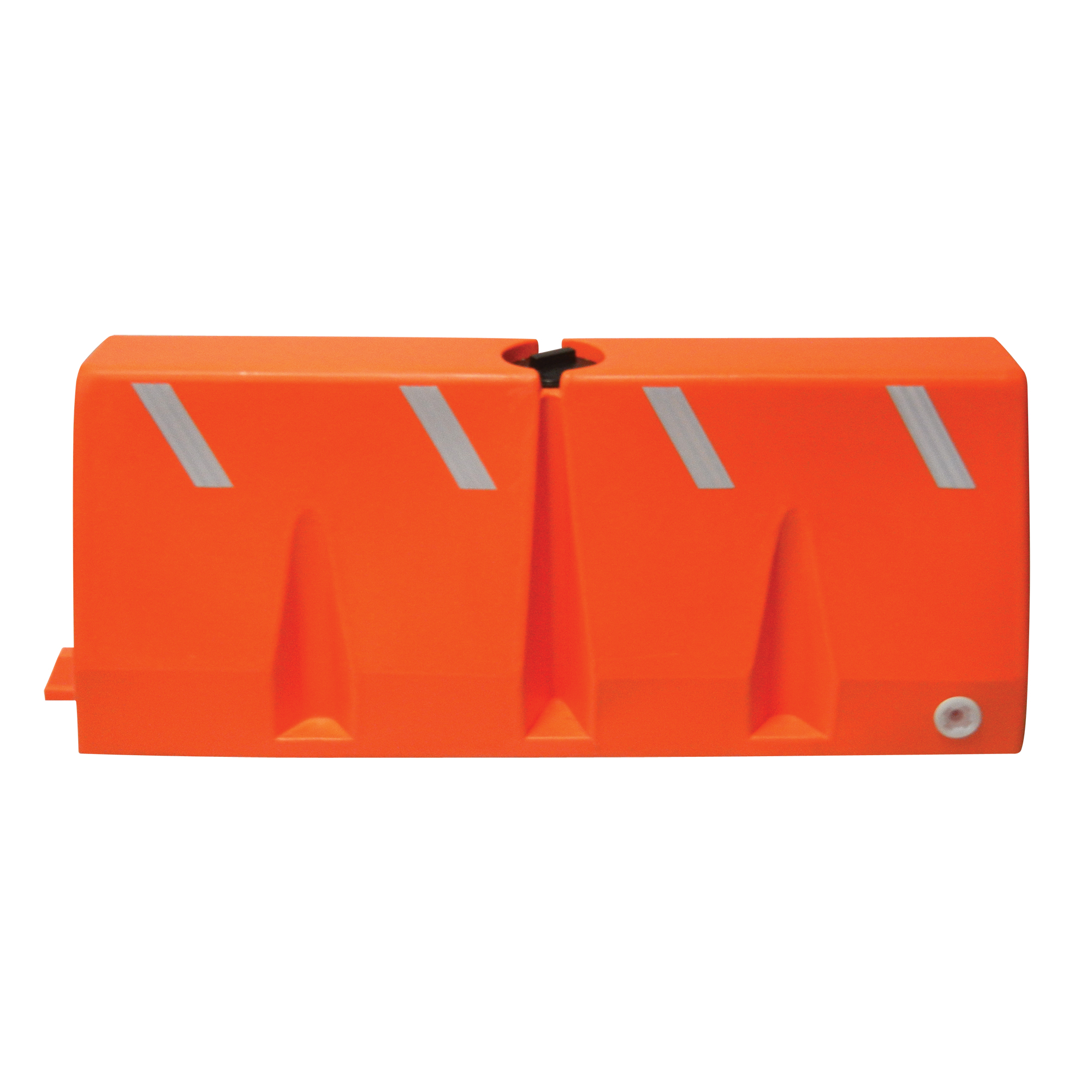 Barrières de circulation, Rempli d'eau, 62,25 lo x 24" h, Orange