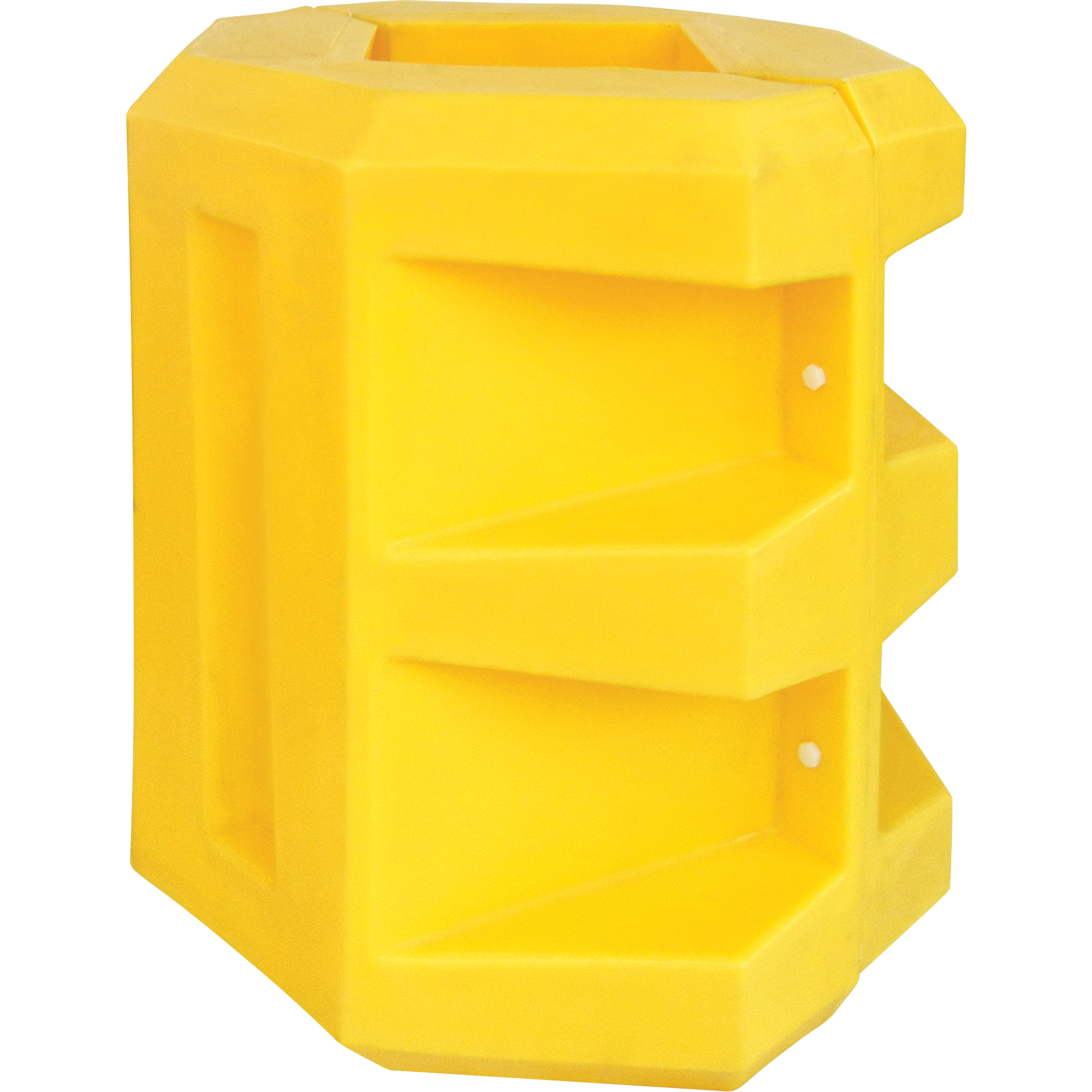 Protecteur de colonne courte, Ouverture intérieure 10" x 10", 24" lo x 24" la x 24" h, Jaune