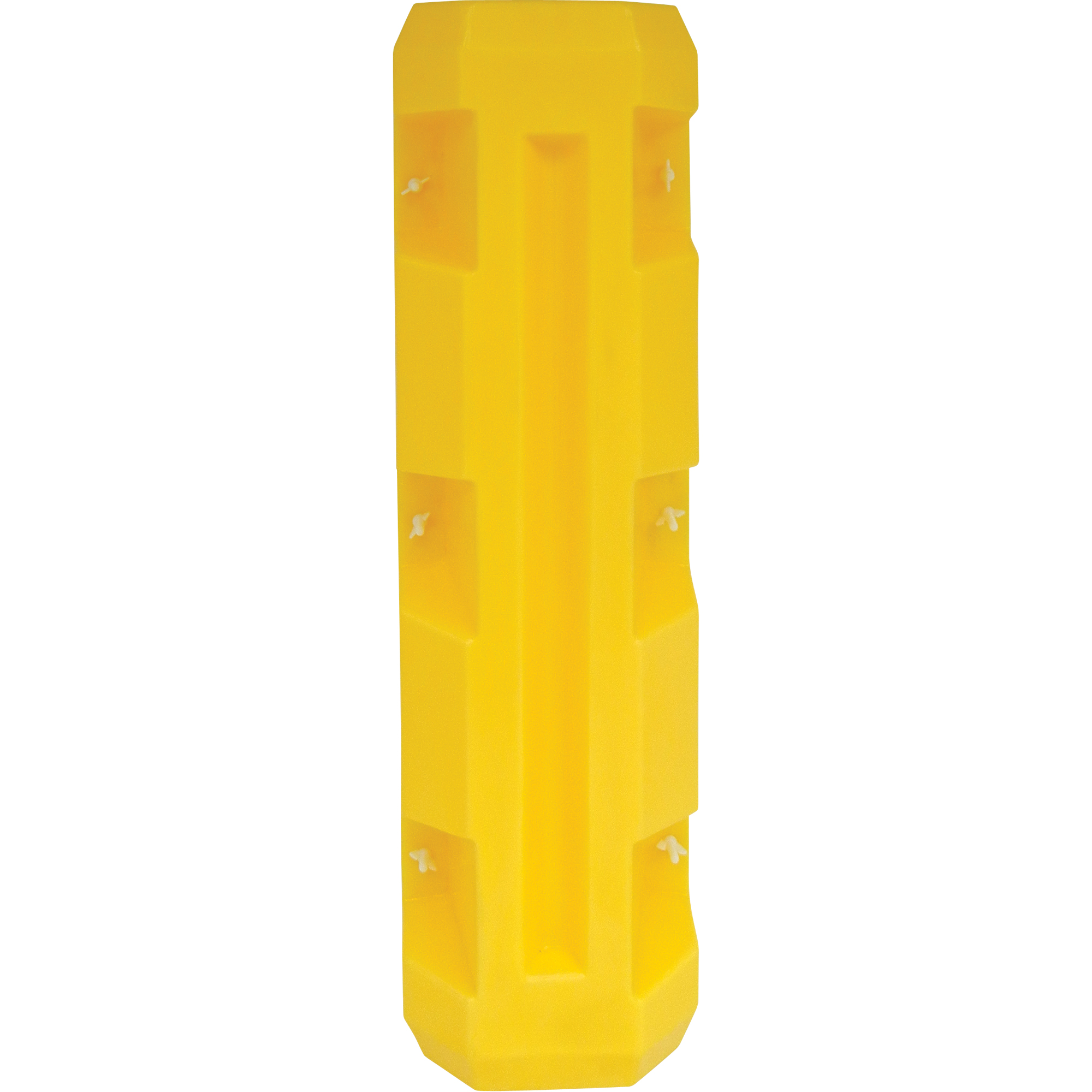 Protecteur de colonne étroite, Ouverture intérieure 3" x 3", 12" lo x 12" la x 42" h, Jaune