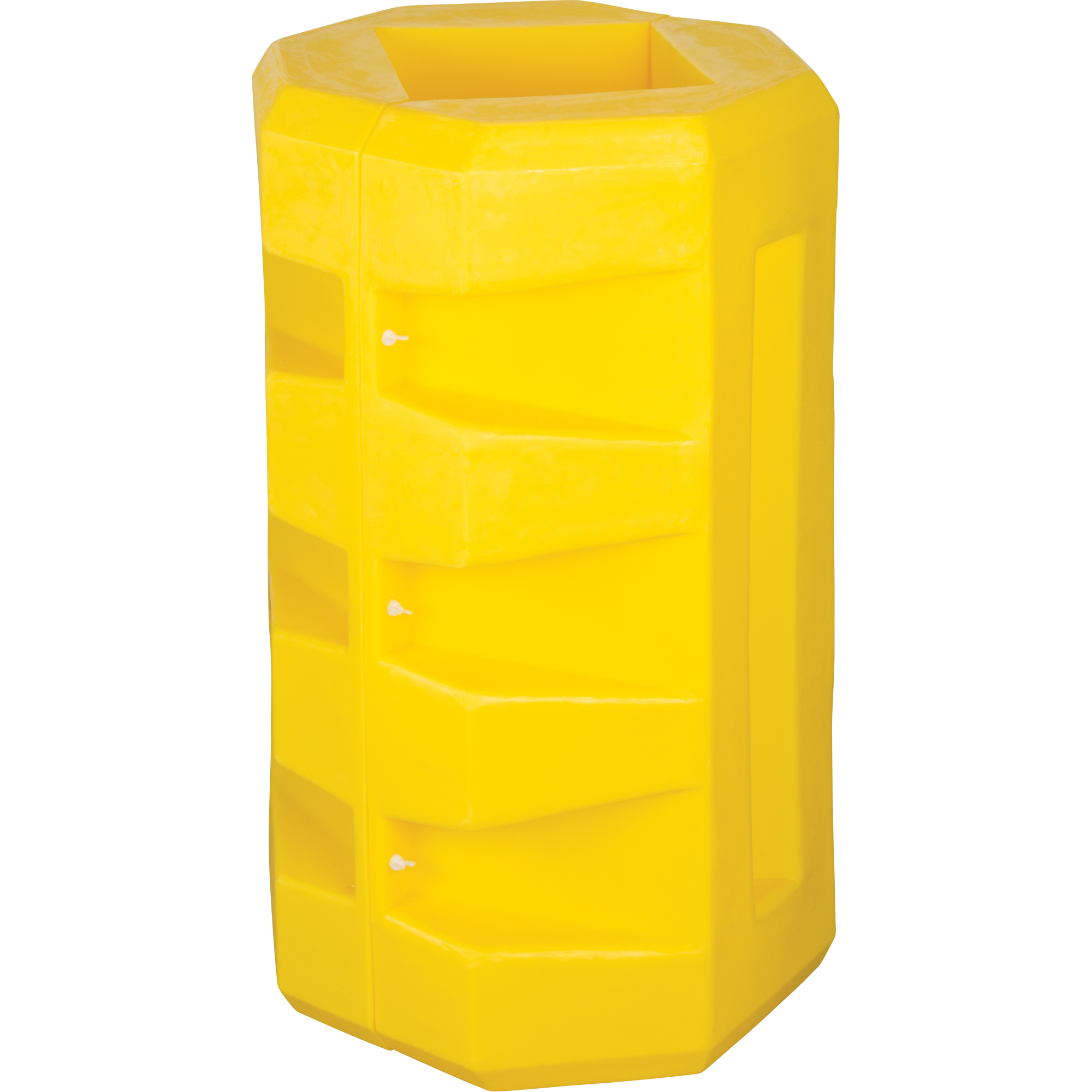 Protecteurs de colonne, Ouverture intérieure 10-1/4" x 10-1/4", 23-1/2" lo x 23-1/2" la x 39-1/2" h, Jaune