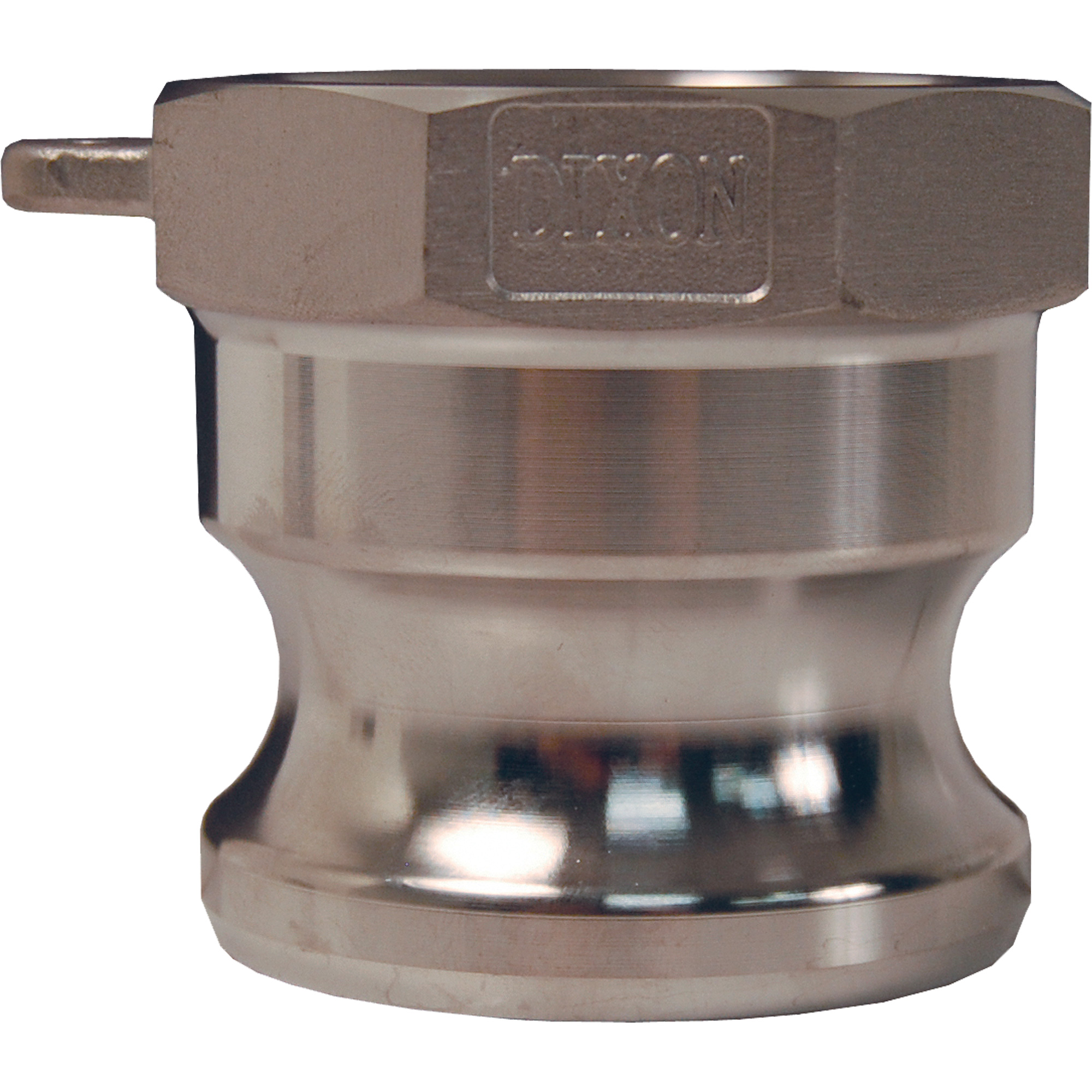 Adaptateur à came et cannelure Global, Acier inoxydable, Type A, 1-1/2", NPT femelle, 250 PSI