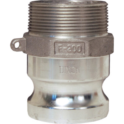 Adaptateur à came et cannelure Global, Aluminium, Type F, 1-1/2", NPT mâle, 250 PSI