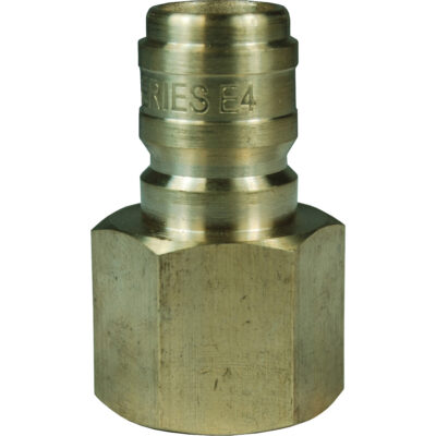 Bouchon d'interconnecteur à passage direct DQC de série E, Laiton, 3/4", NPTF femelle, 1700 PSI