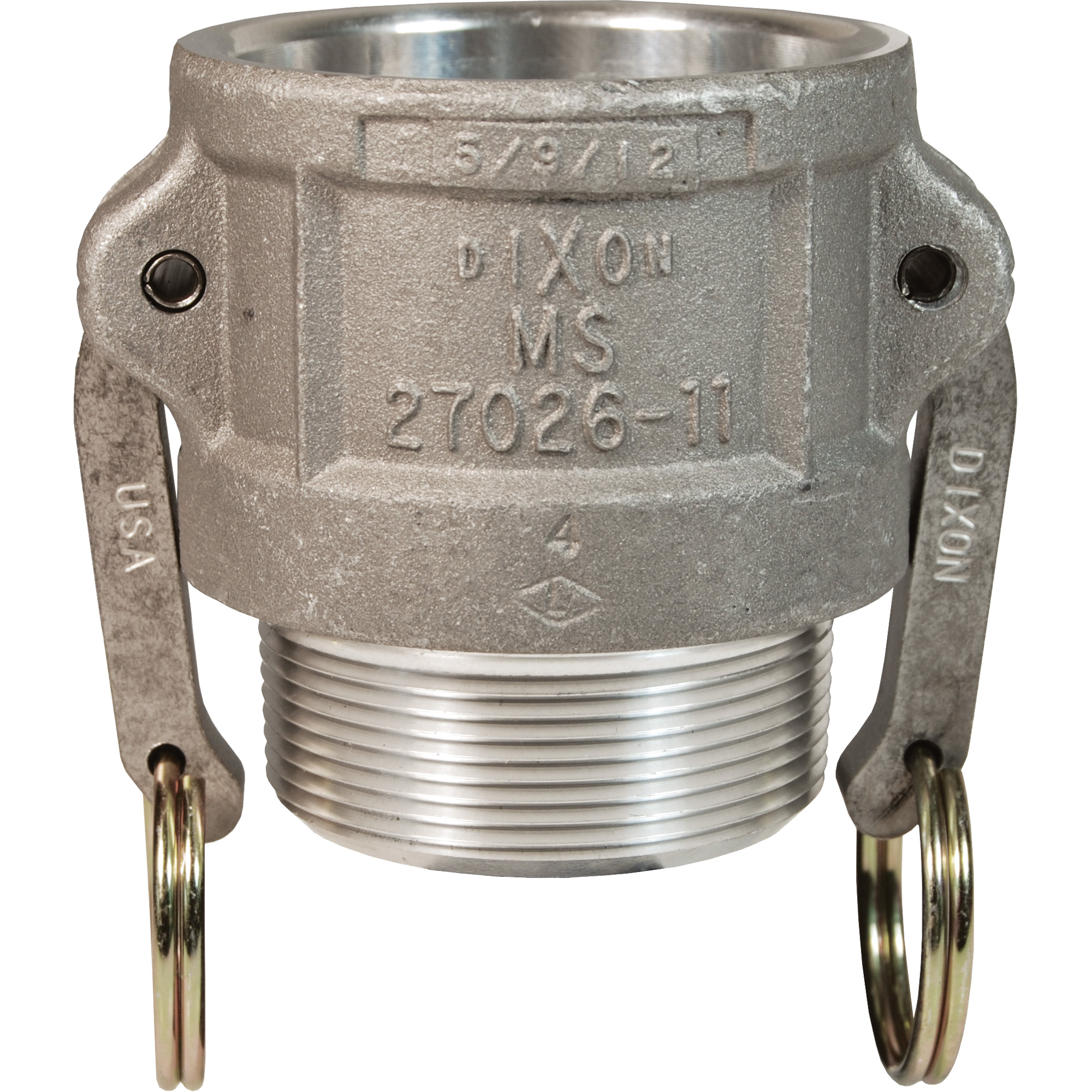 Coupleur à came et cannelure, Aluminium, Type B, 2-1/2", NPT mâle, 150 psi