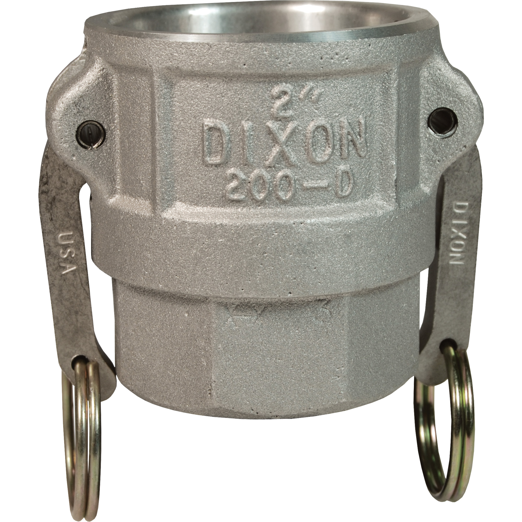 Coupleur à came et cannelure, Aluminium, Type D, 2", NPT femelle, 250 PSI