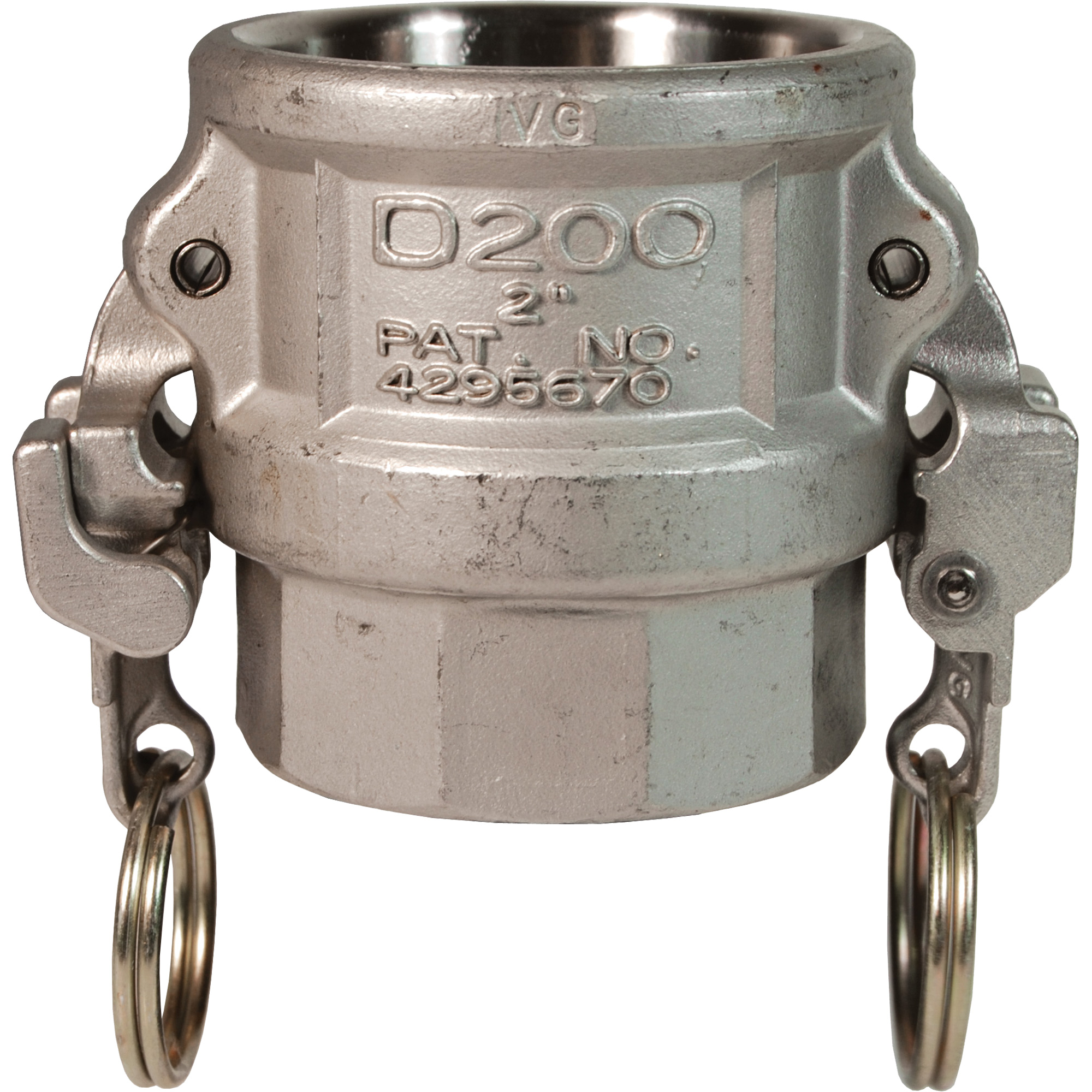 Coupleur à came et cannelure EZ Boss-LockMC, Acier inoxydable, Type D, 1", NPT femelle, 250 PSI