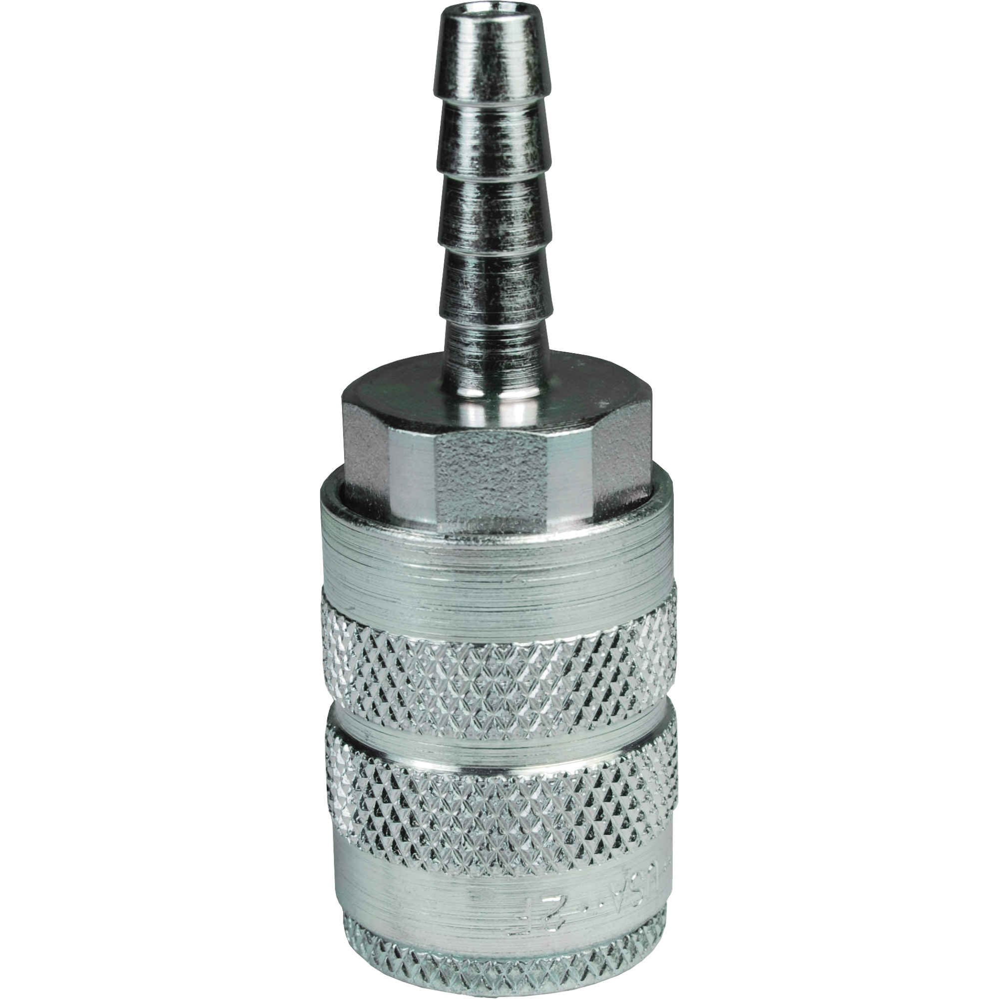 Coupleur à cannelure pneumatique manuel standard de série F pour boyau, Acier, 3/8", 500 psi