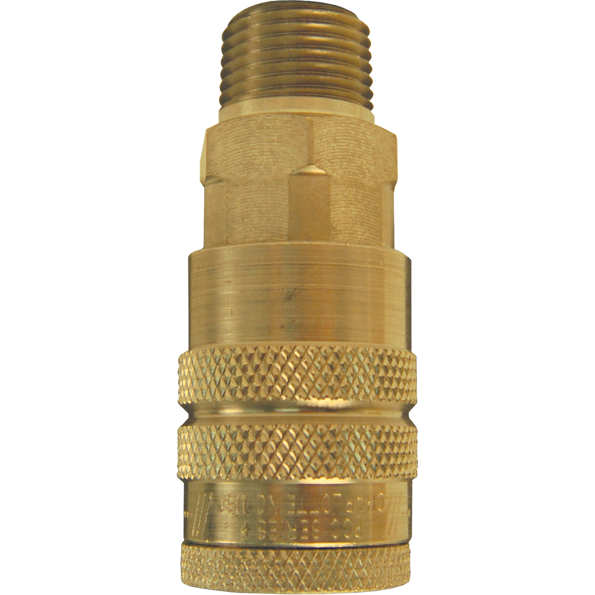 Coupleur pneumatique manuel de série F, Acier, 1/4", NPTF mâle, 500 psi