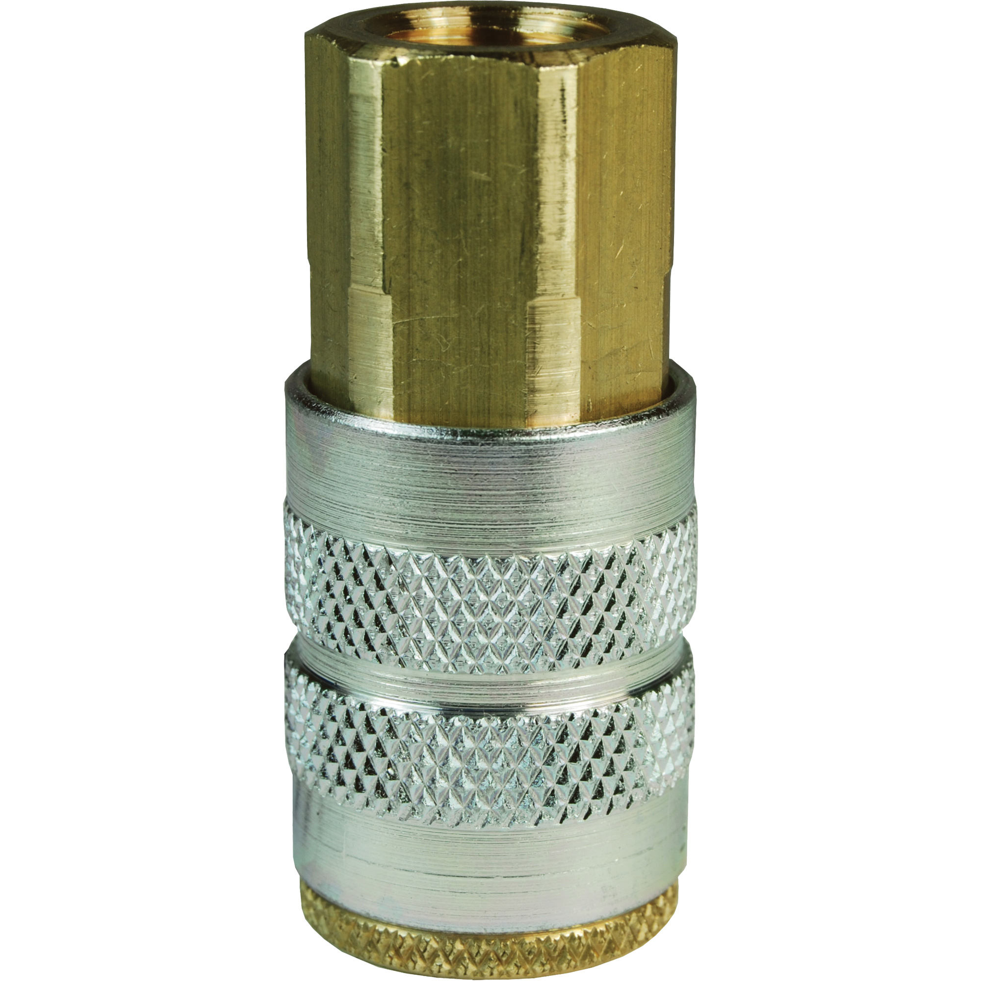 Coupleur pneumatique manuel de série F, Laiton, 1/4", NPTF femelle, 500 psi
