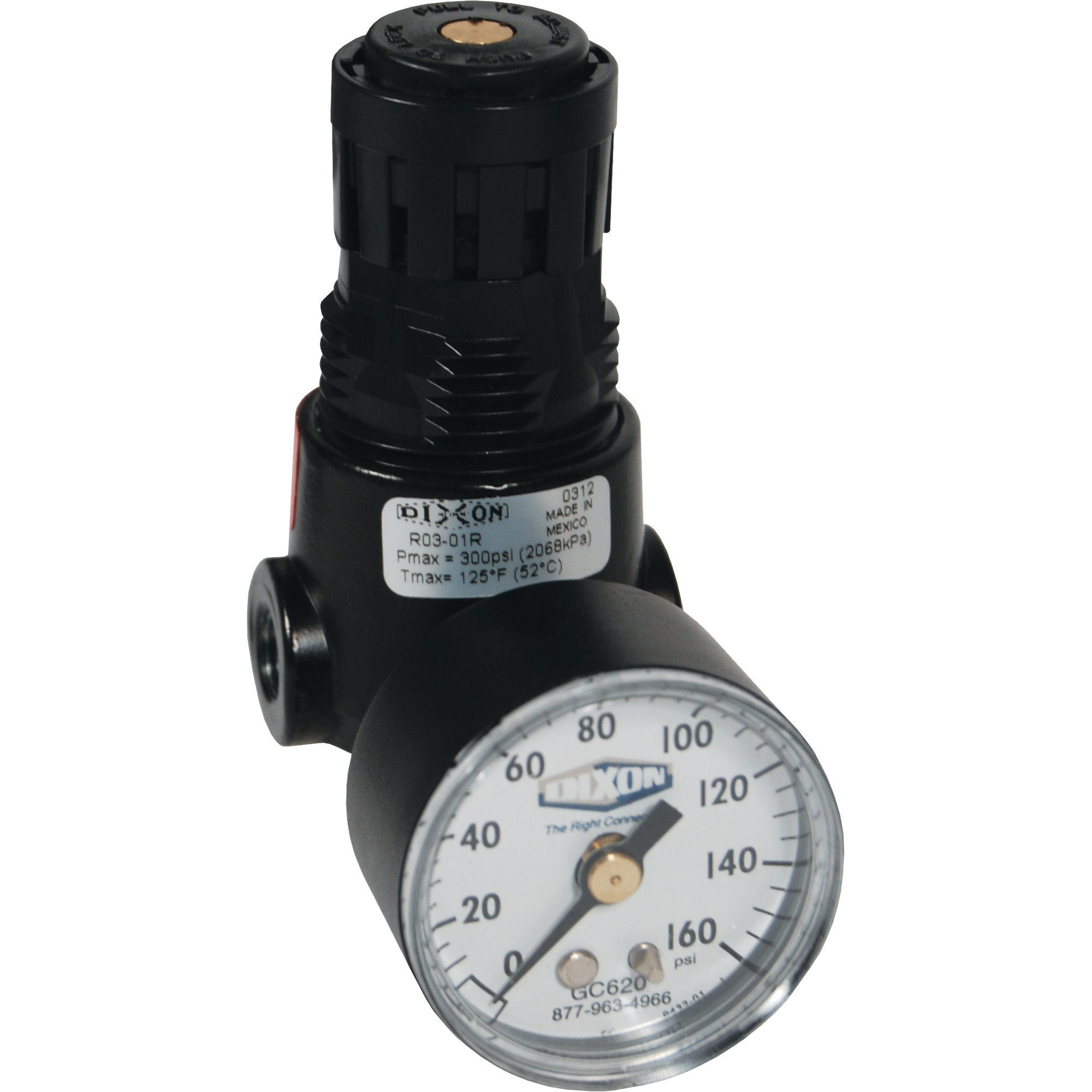 Régulateur miniature R04 Wilkerson, 1/4" NPT, PSI max. de 300 psi, Standard