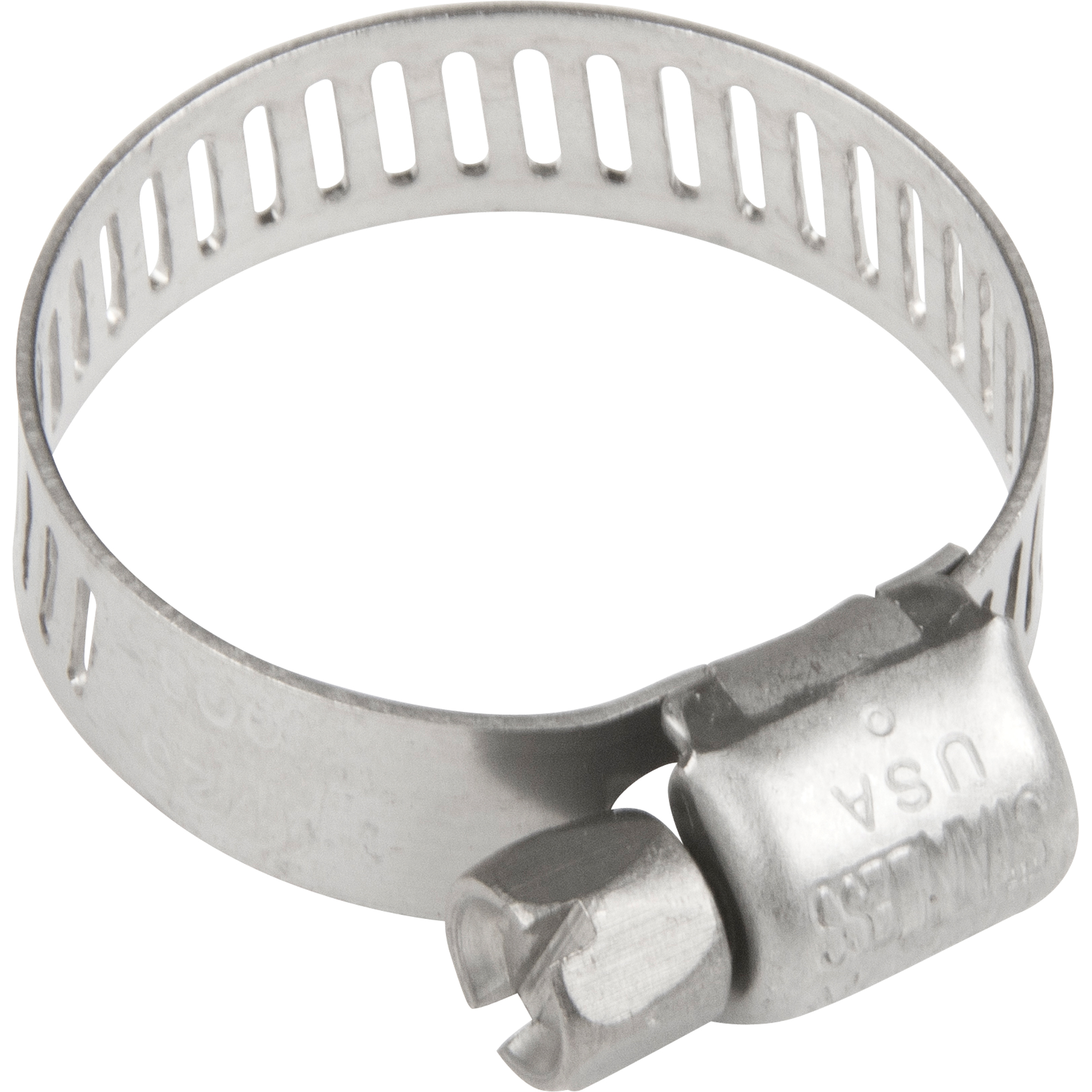 Colliers de serrage pour tuyaux - Collier de serrage & vis en acier inoxydable, Dia. min 0.316, Dia. max 7/8"