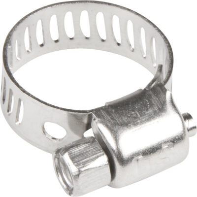 Colliers de serrage pour tuyaux - Collier de serrage & vis en acier inoxydable, Dia. min 1/5", Dia. max 5/8"