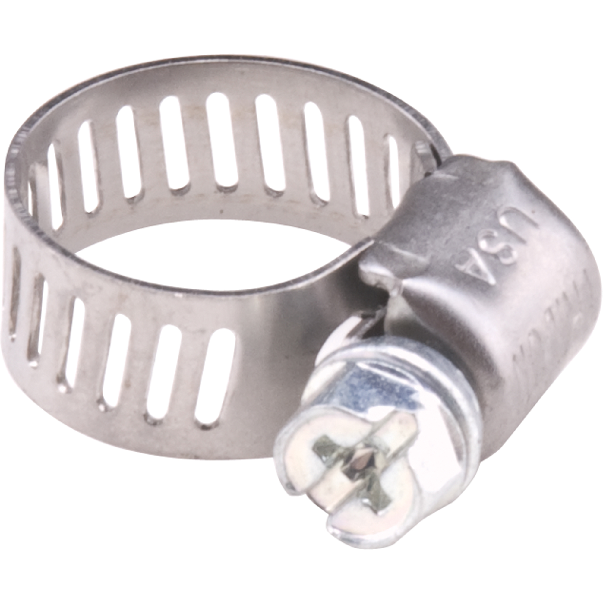 Colliers de serrage pour tuyaux - Collier de serrage en acier inoxydable & vis zinguée, Dia. min 0.563, Dia. max 1-1/4"