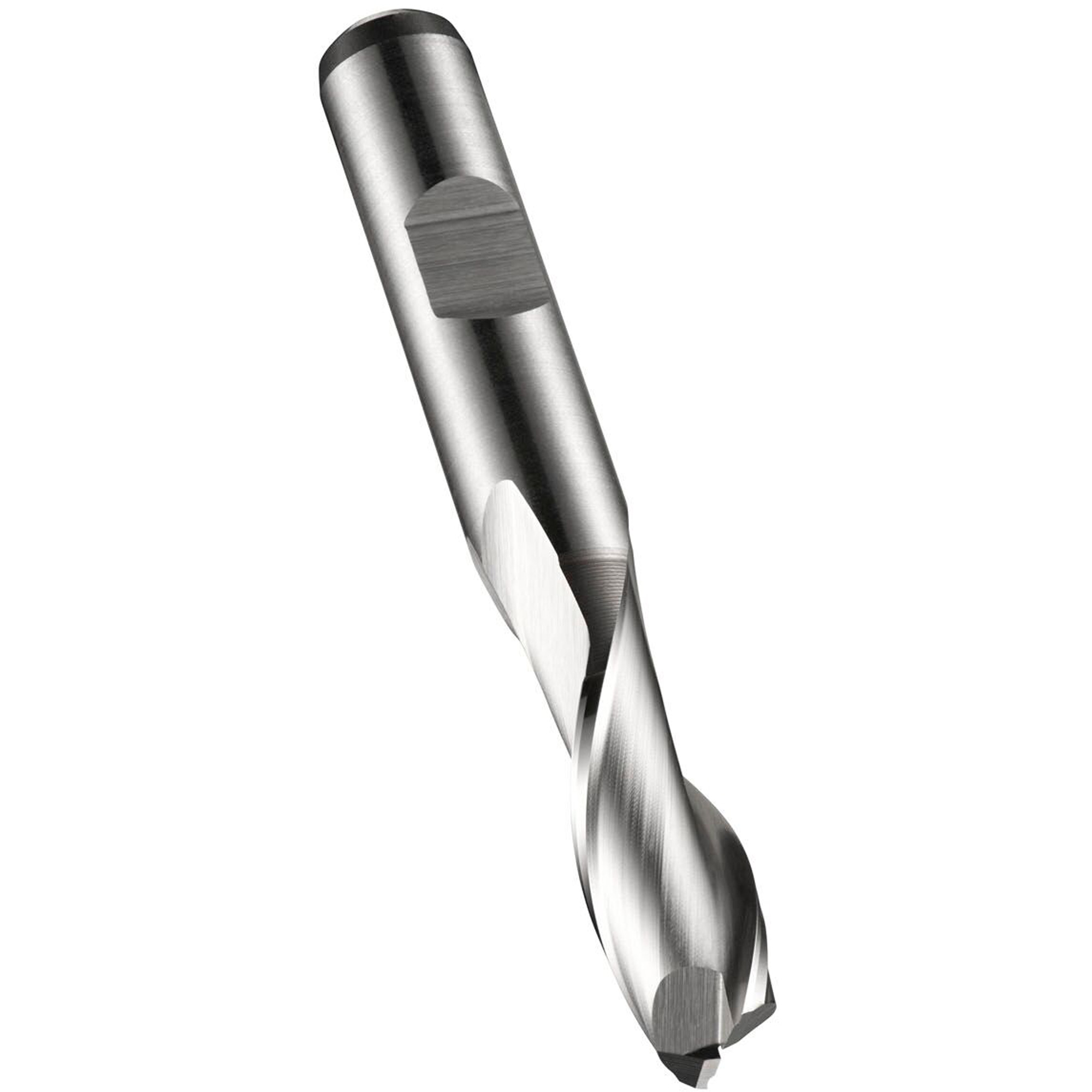 Foret à rainurer à bout carré, 1/4" dia., 66 mm lo, 10 mm tige, Acier rapide au cobalt