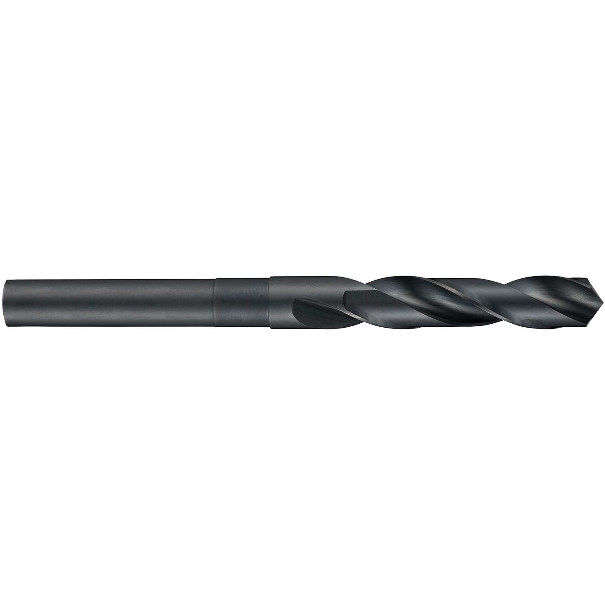 Foret raccourci à queue cylindrique, 1-1/8", Acier rapide, Cannelure 3", Pointe de 118°