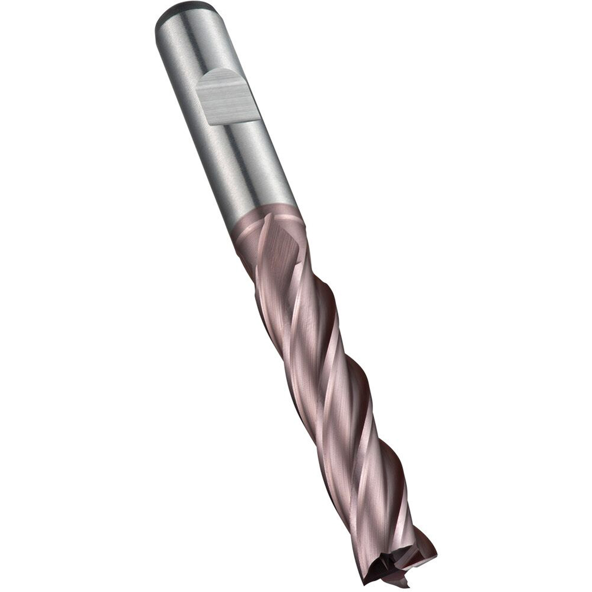 Fraise à embout droit, 5 mm dia., 68 mm lo, 4 cannelures, 6 mm tige, Acier rapide au cobalt