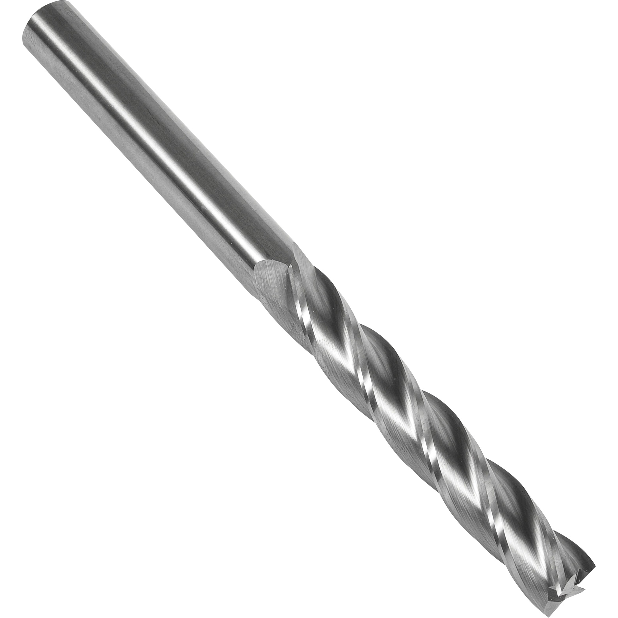 Fraise en bout carrée extra longue 30° S137, 3/8" dia., 4" lo, 4 cannelures, 3/8" tige, Carbure