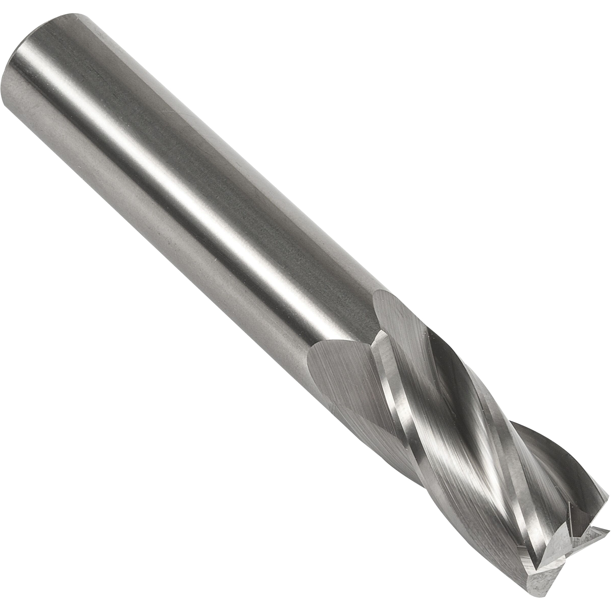 Fraise en bout carrée S134, 5/8" dia., 3-1/2" lo, 4 cannelures, 5/8" tige, Carbure