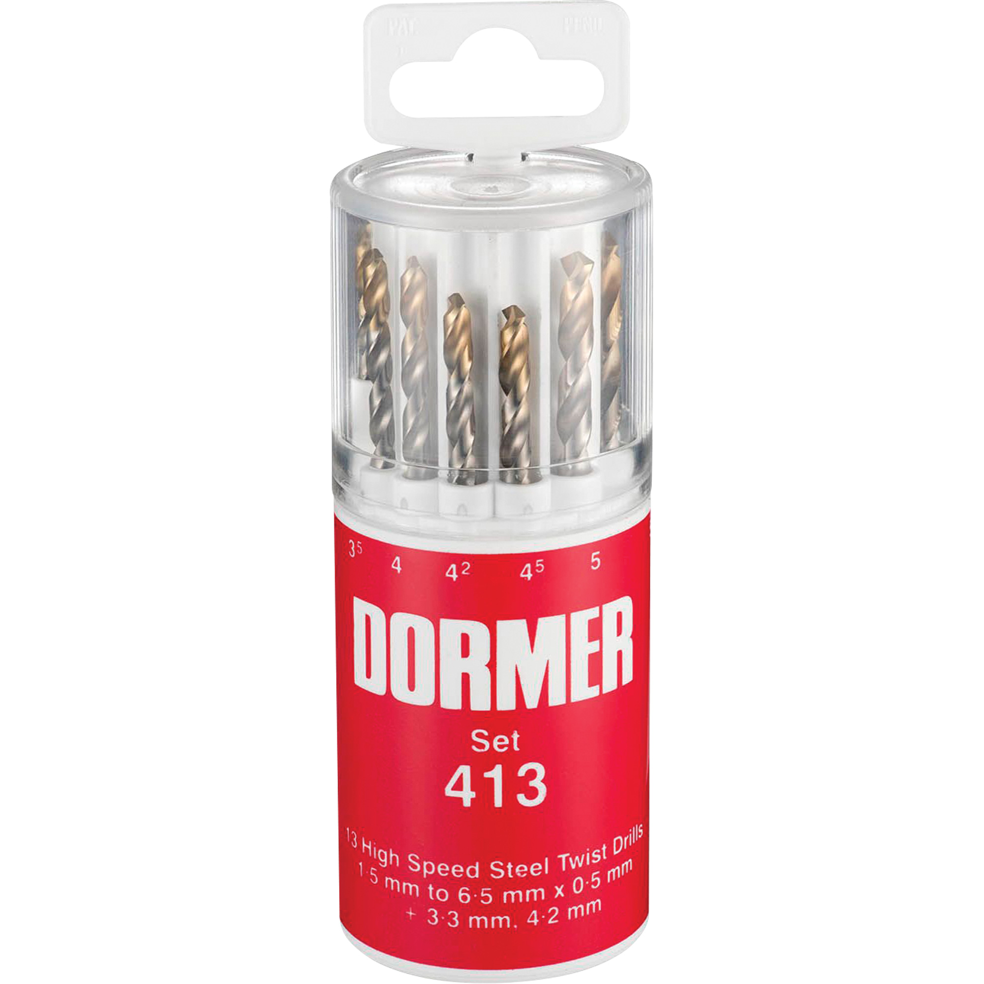 Jeu de forets courts, 13 morceaux, Acier rapide