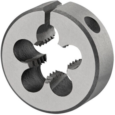 Matrice ronde ajustable, Filet de 1-1/4"-7, Acier rapide