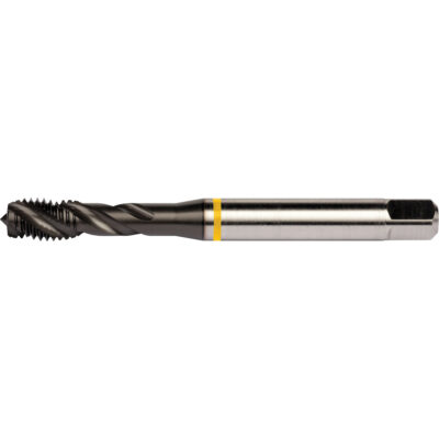 Taraud à goujures hélicoïdales Yellow Shark, Acier rapide au cobalt, Filet de 1/4"-20, 3,15" l