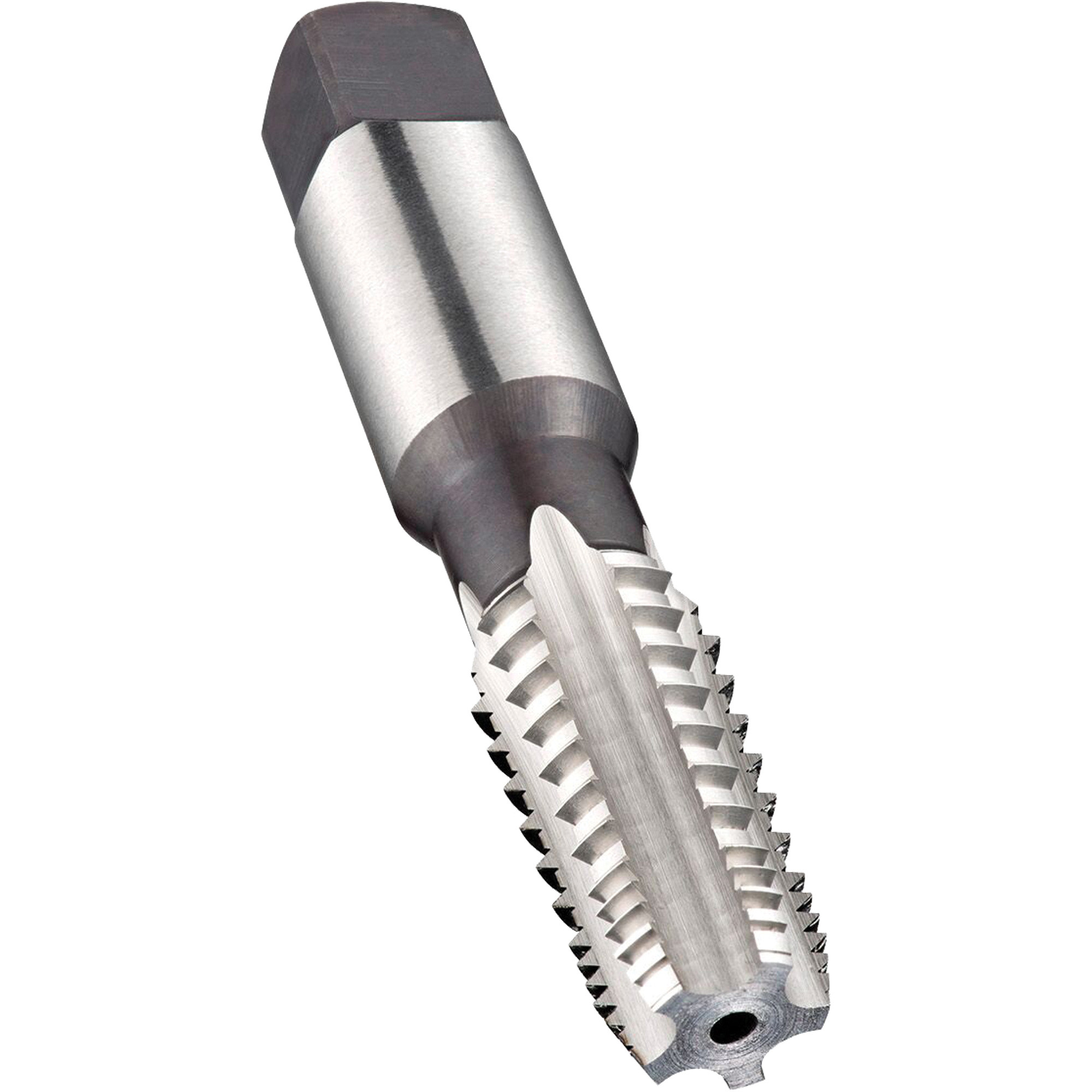 Taraud machine à denture alternée pour tuyau, 1"-11,5, 5 cannelures, 115 mm lo, Conique, Acier rapide
