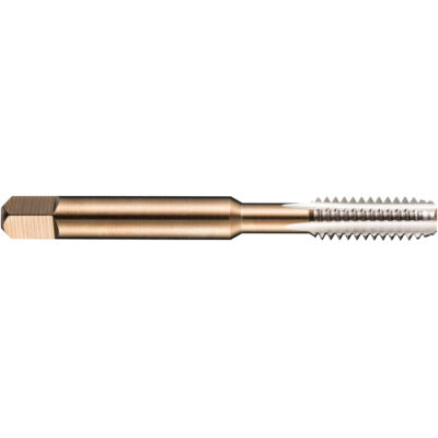 Taraud machine pour tuyau, 10-1,5, 3 cannelures, 80 mm lo, Conique, Acier rapide