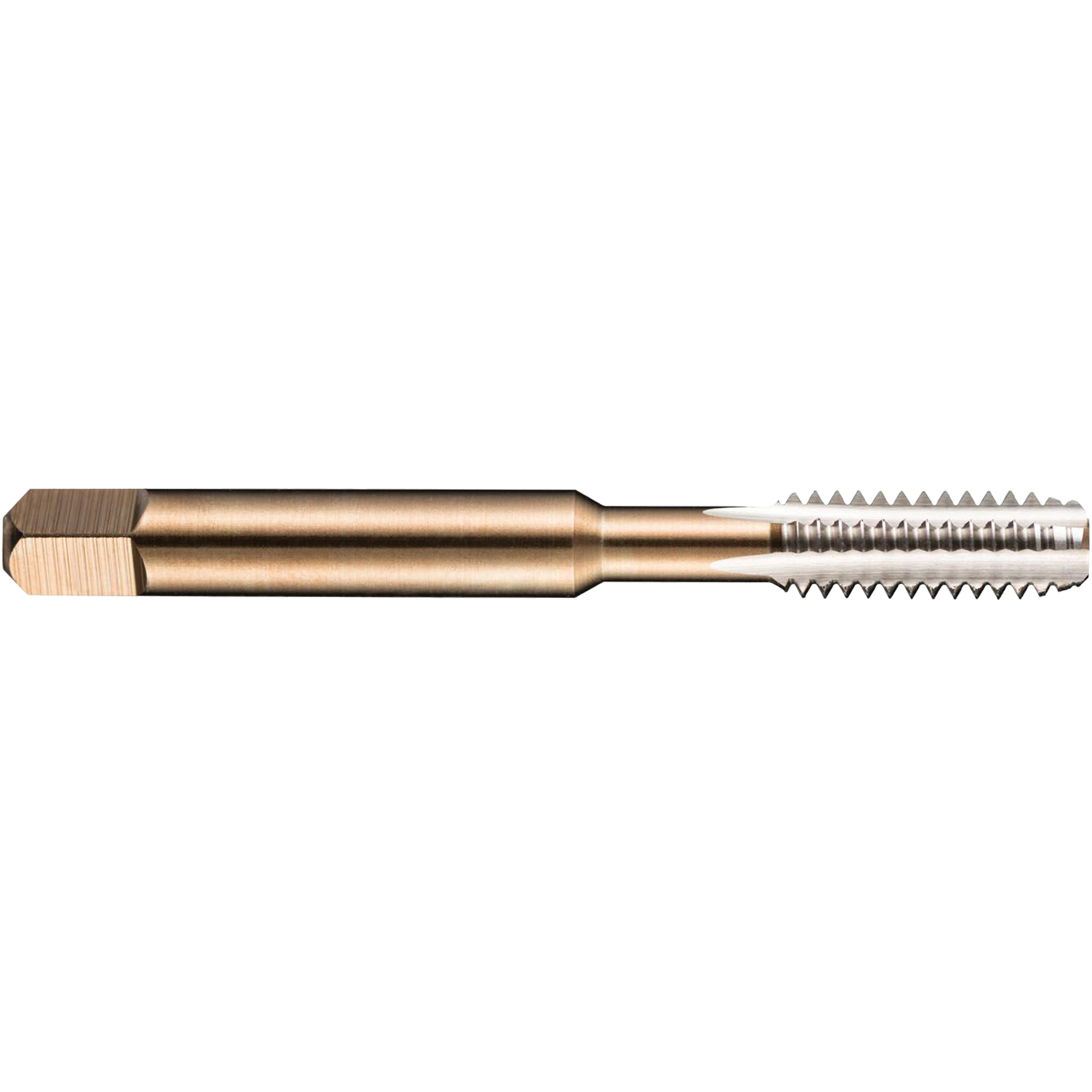 Taraud machine à gauche pour tuyau, 8-1,25, 3 cannelures, 72 mm lo, Conique, Acier rapide
