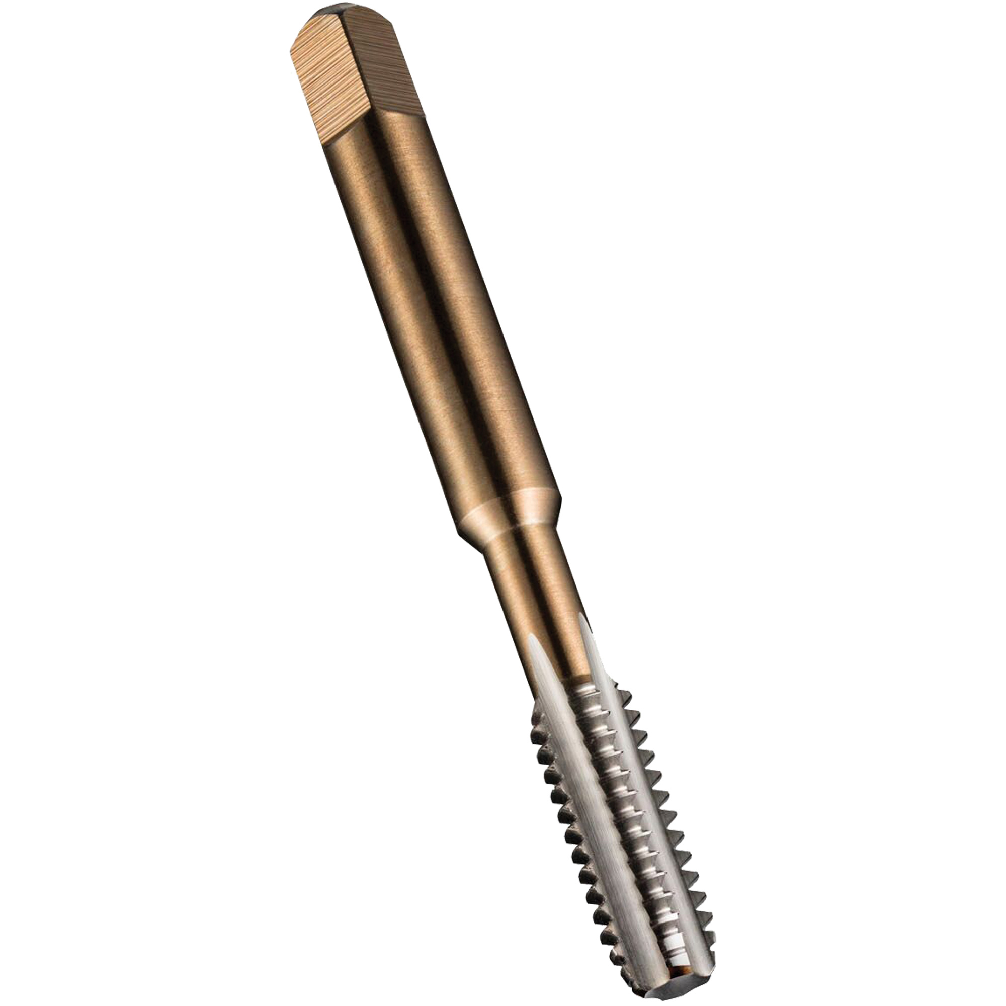Taraud machine pour tuyau, 6-0,75, 3 cannelures, 66 mm lo, Conique, Acier rapide
