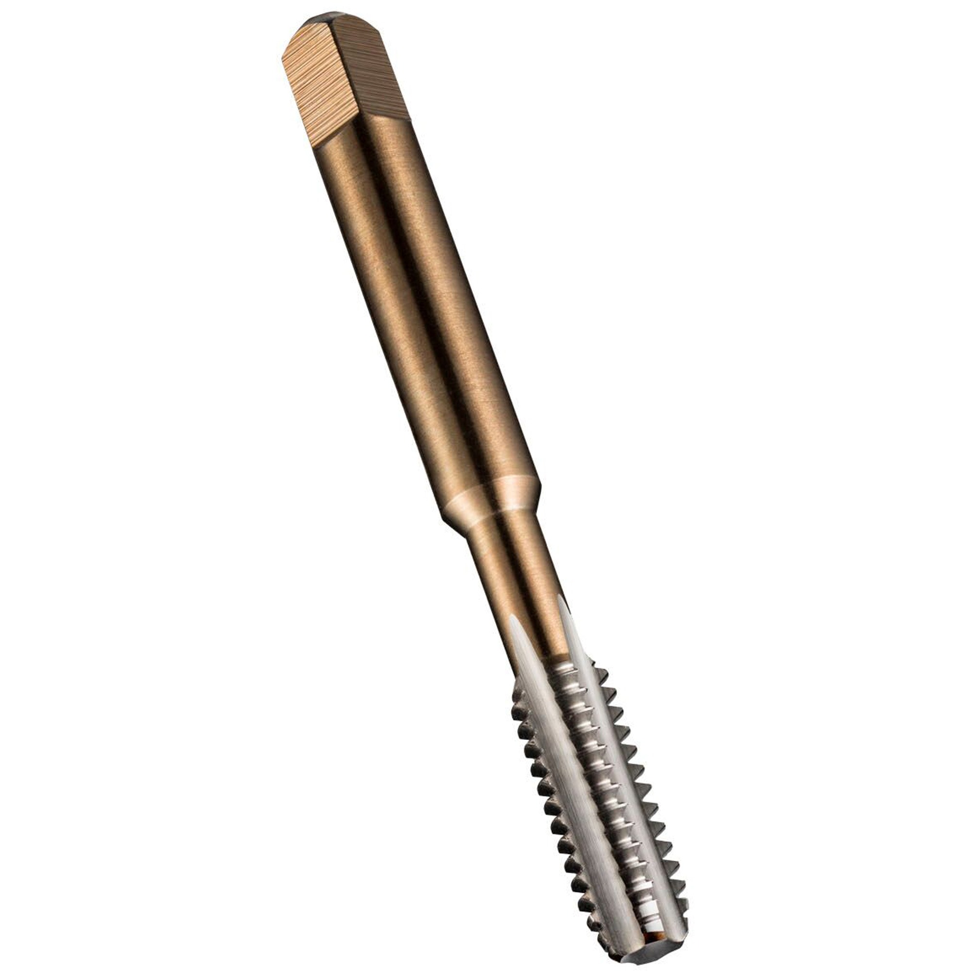 Taraud machine pour tuyau, 1"-8, 4 cannelures, 130 mm lo, Conique, Acier rapide