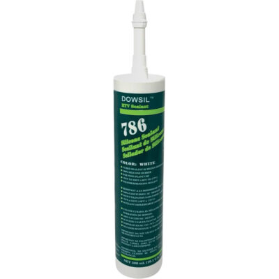 Agent d'étanchéité à base de silicone DowsilMC 786, 300 ml, Cartouche, Blanc