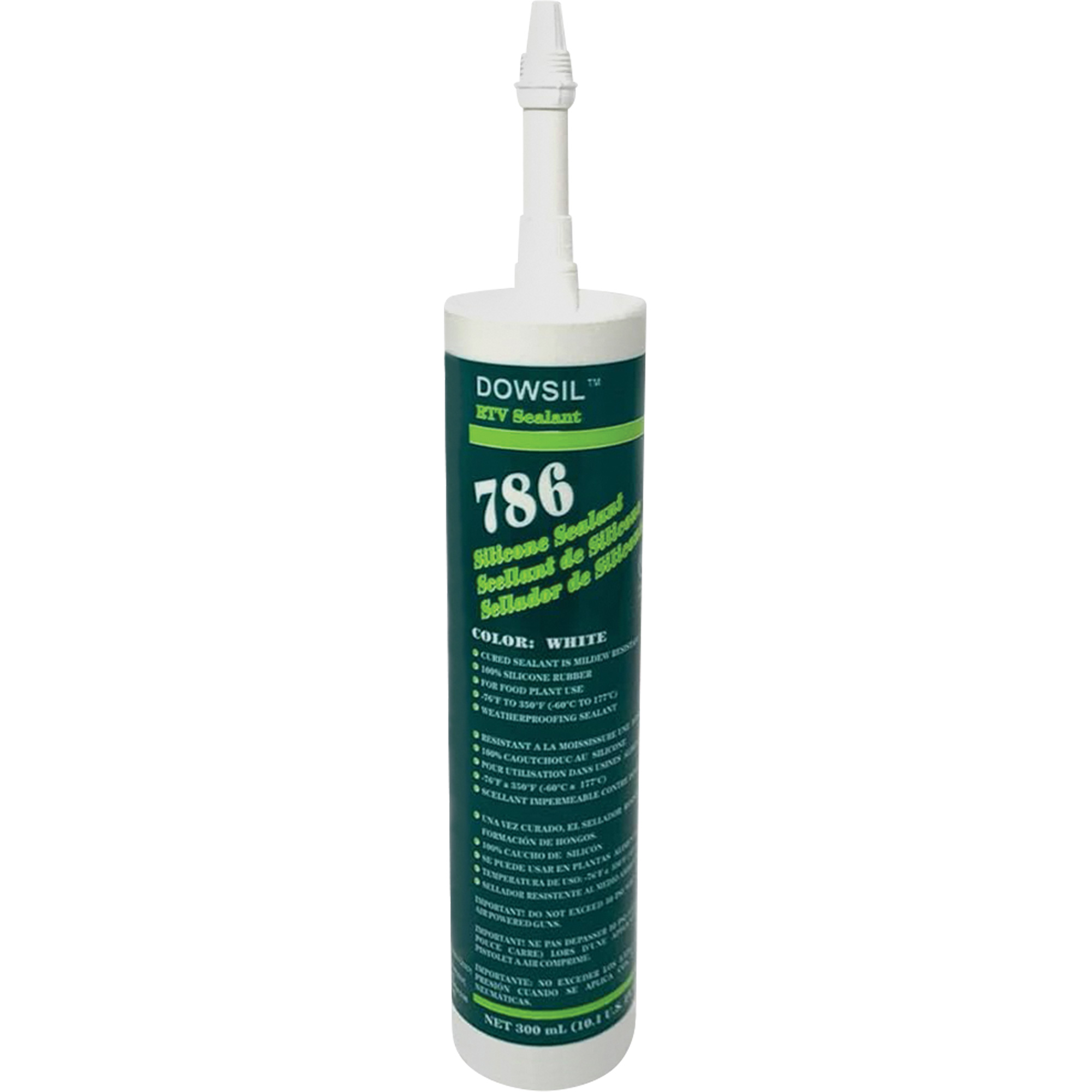 Agent d'étanchéité à base de silicone DowsilMC 786, 300 ml, Cartouche, Blanc