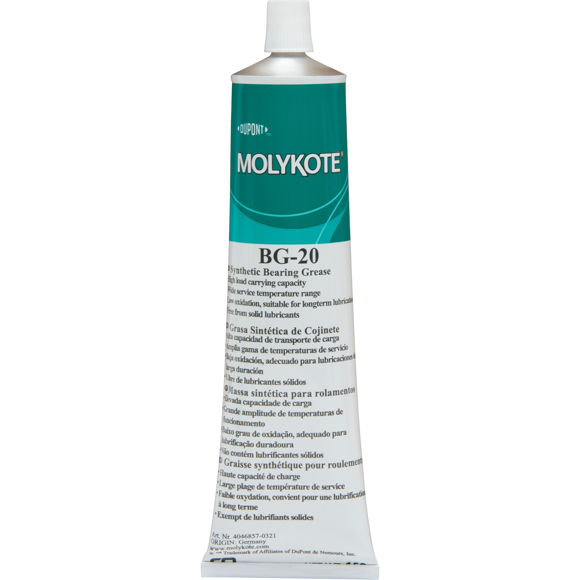 Graisse de roulement haute performance Molykote BG 20, 150 g, Bouteille