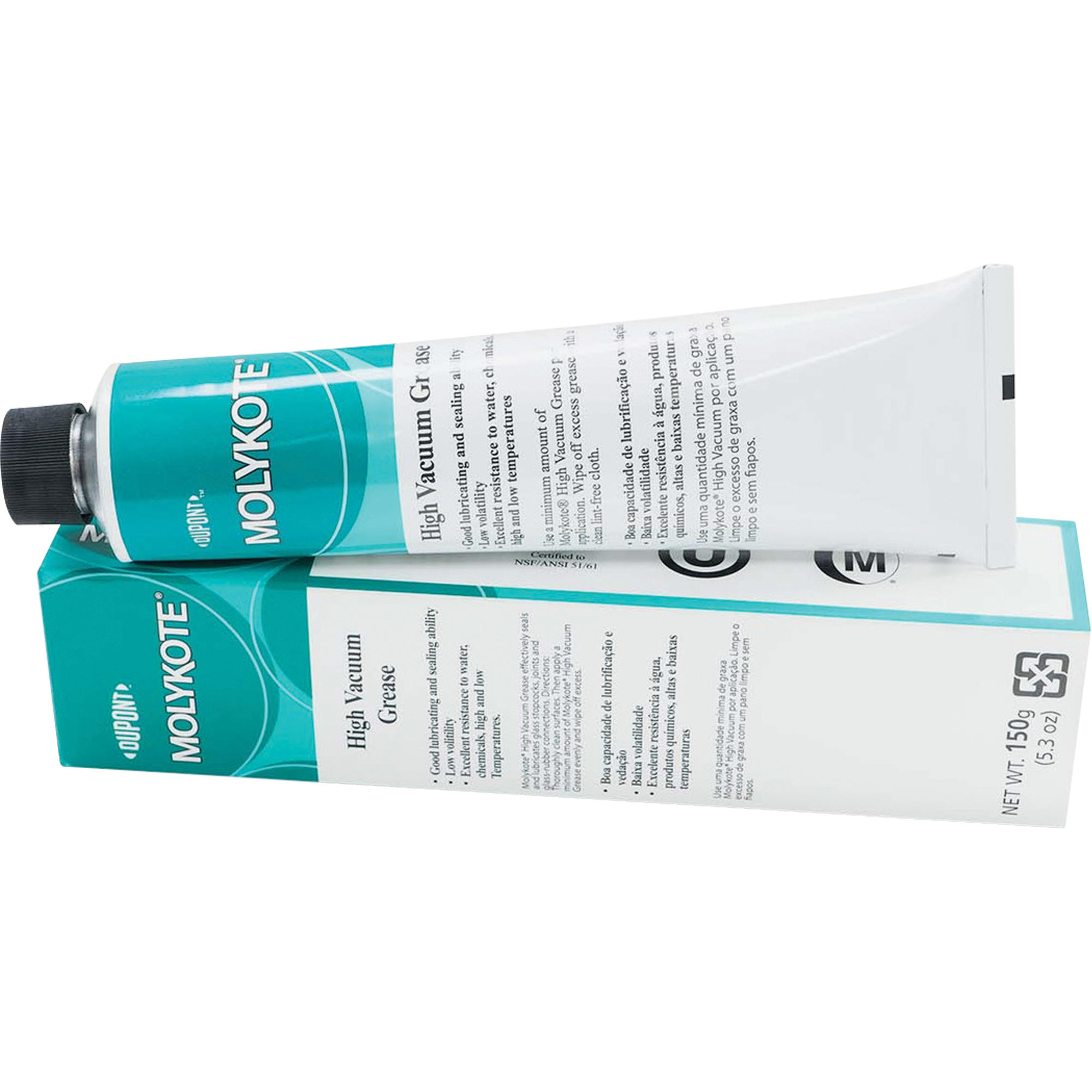 Graisse pour vide poussé à base de silicone Molykote, 5,3 oz, Tube