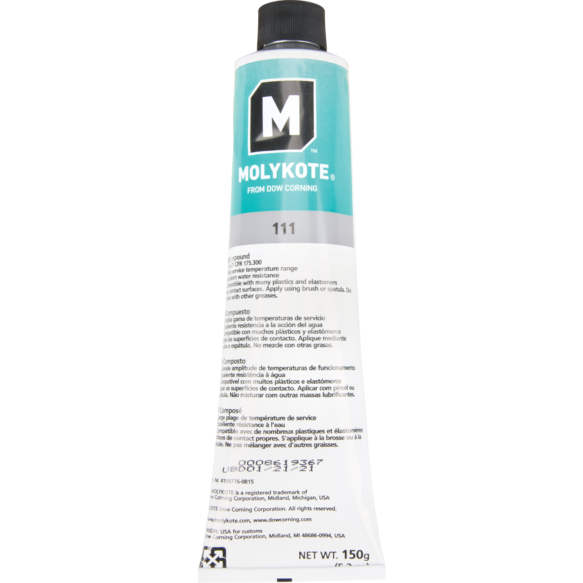 Lubrifiant de soupape Dow CorningMD 111, Bouteille pressable