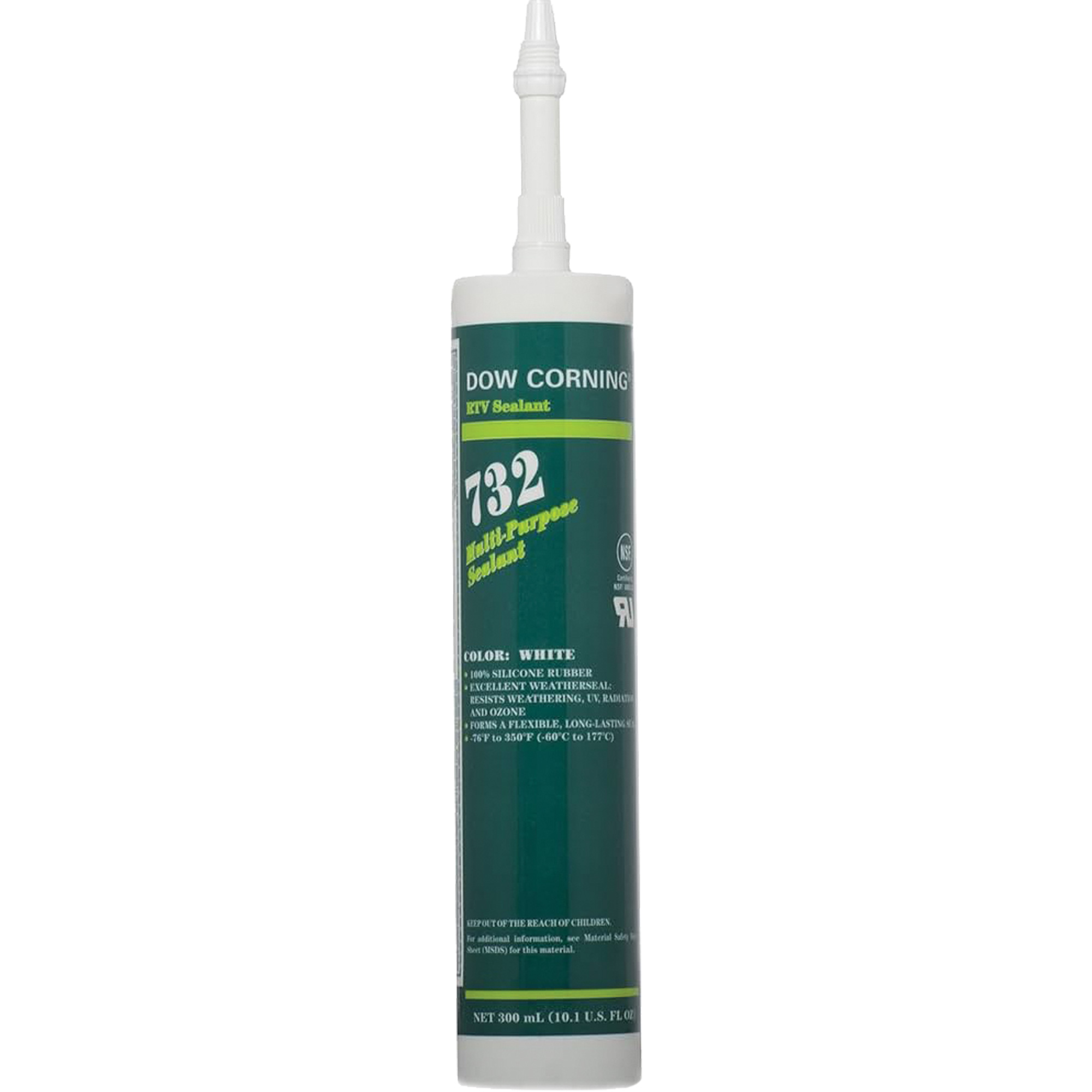 Scellant polyvalent à base de silicone DowsilMC 732, 300 ml, Cartouche, Blanc
