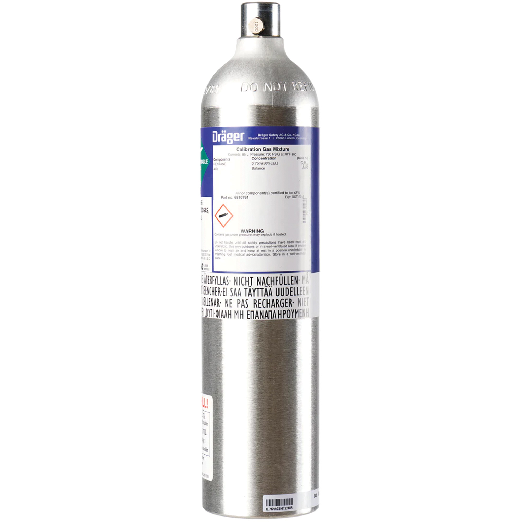 Gaz d’étalonnage d’air zéro
