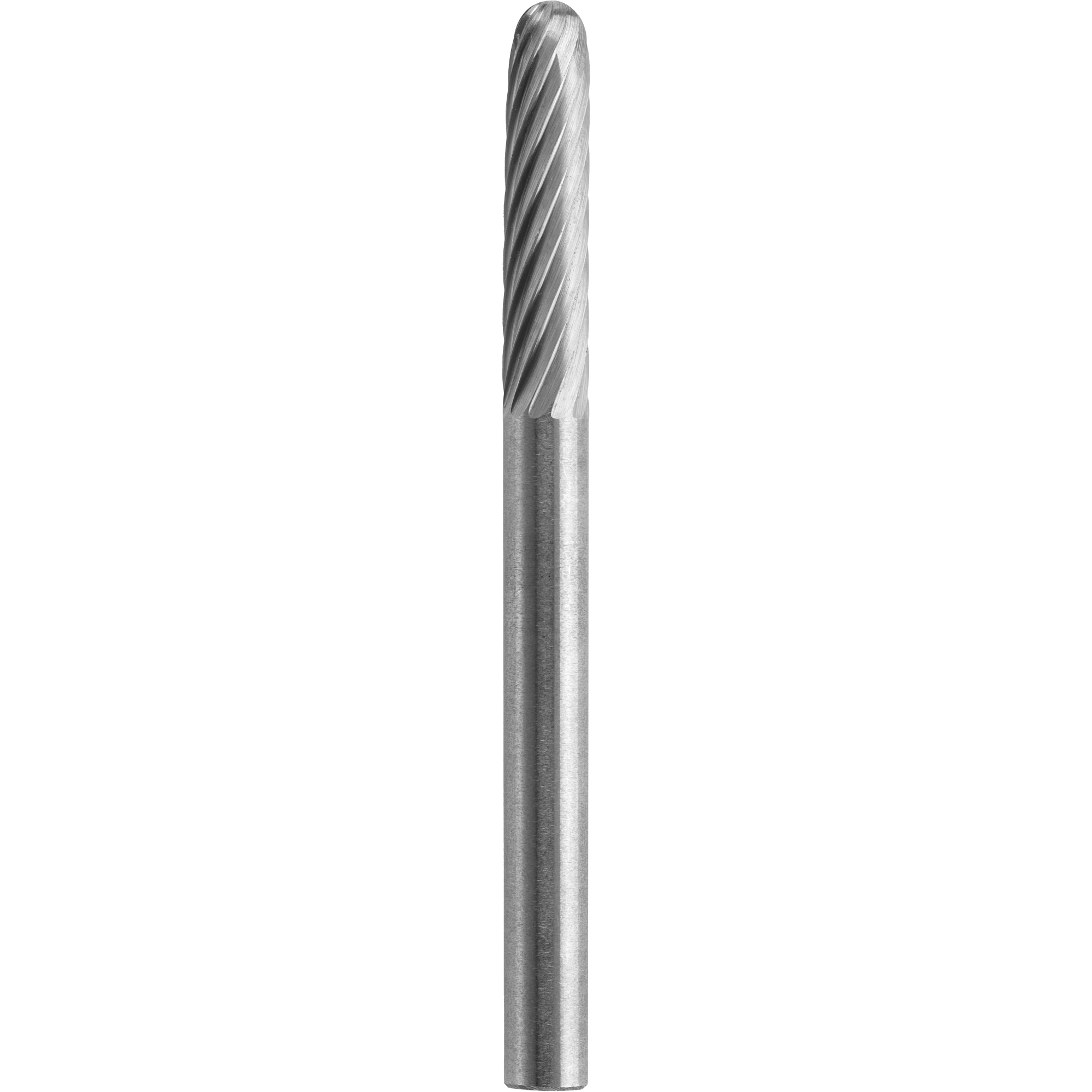 Mèche à sculpter en carbure de tungstène à bout sphérique, diamètre 1/8"