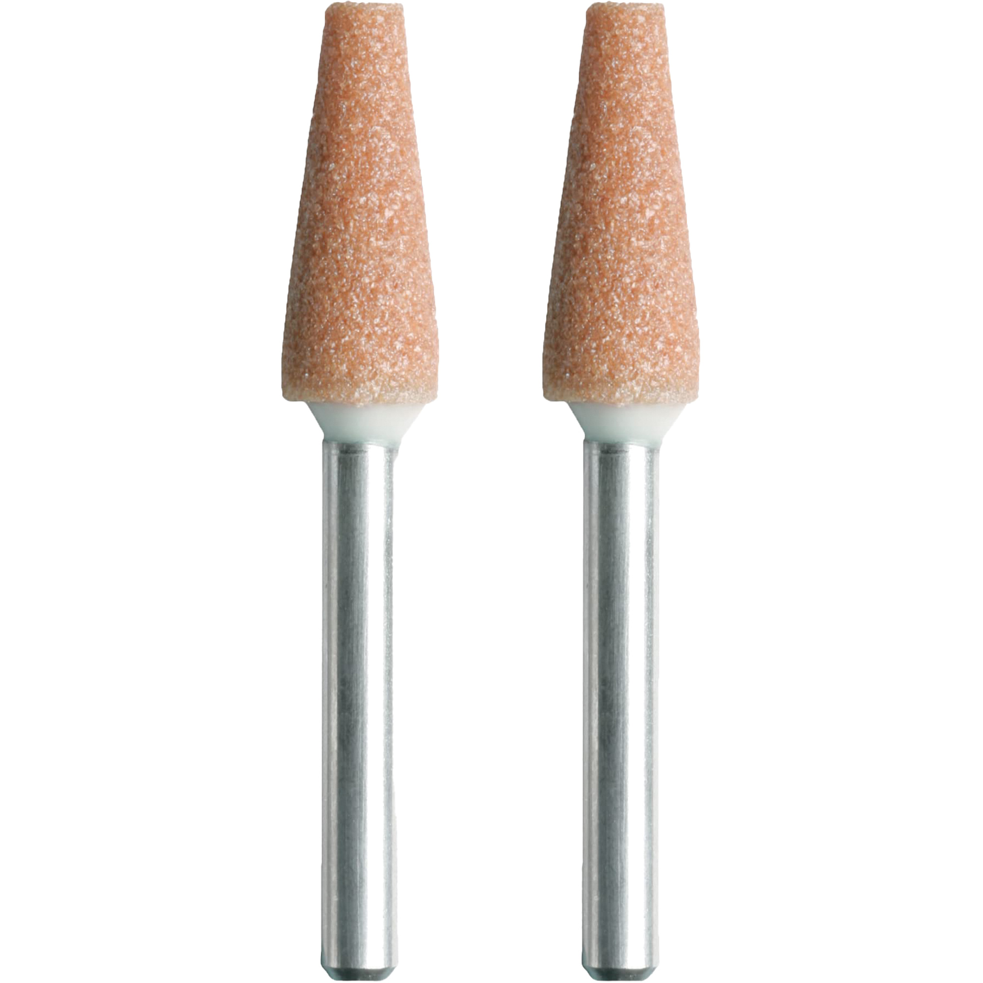 Petit pierre à aiguiser conique en oxyde d'aluminium d'un diamètre de 1/4"