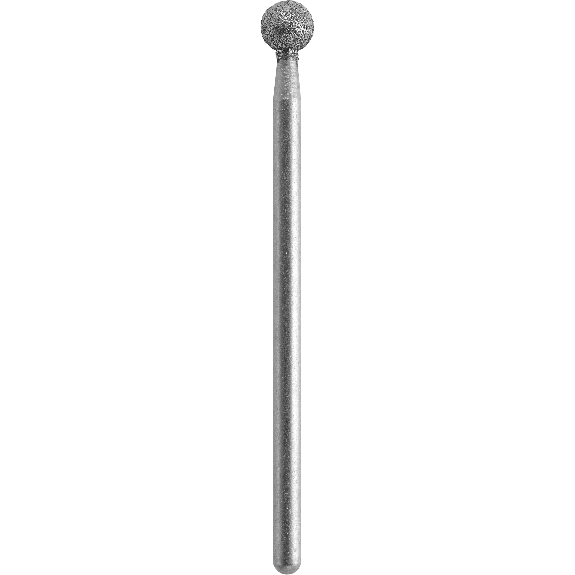 Pointe de meule diamantée à bille d'un diamètre de 1/8"