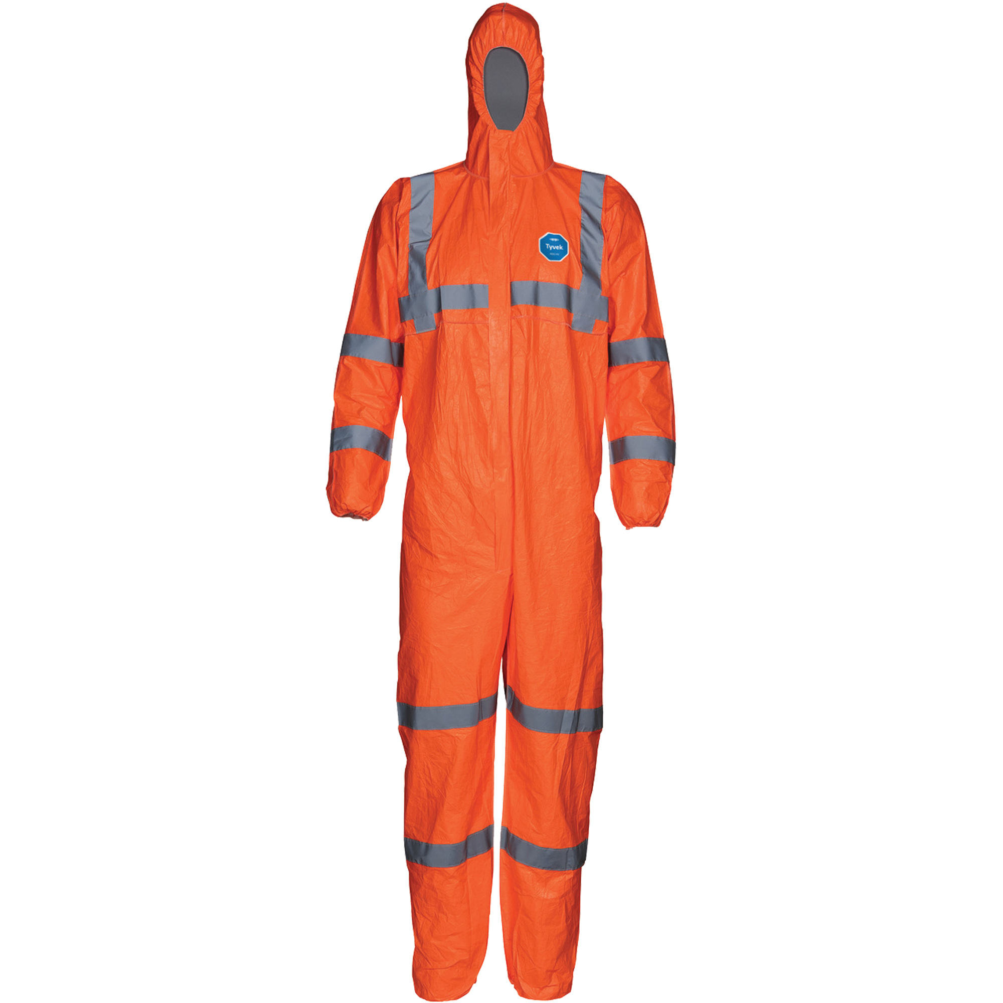 Combinaison haute visibilité avec capuchon, 4T-Grand, Orange, TyvekMD 500