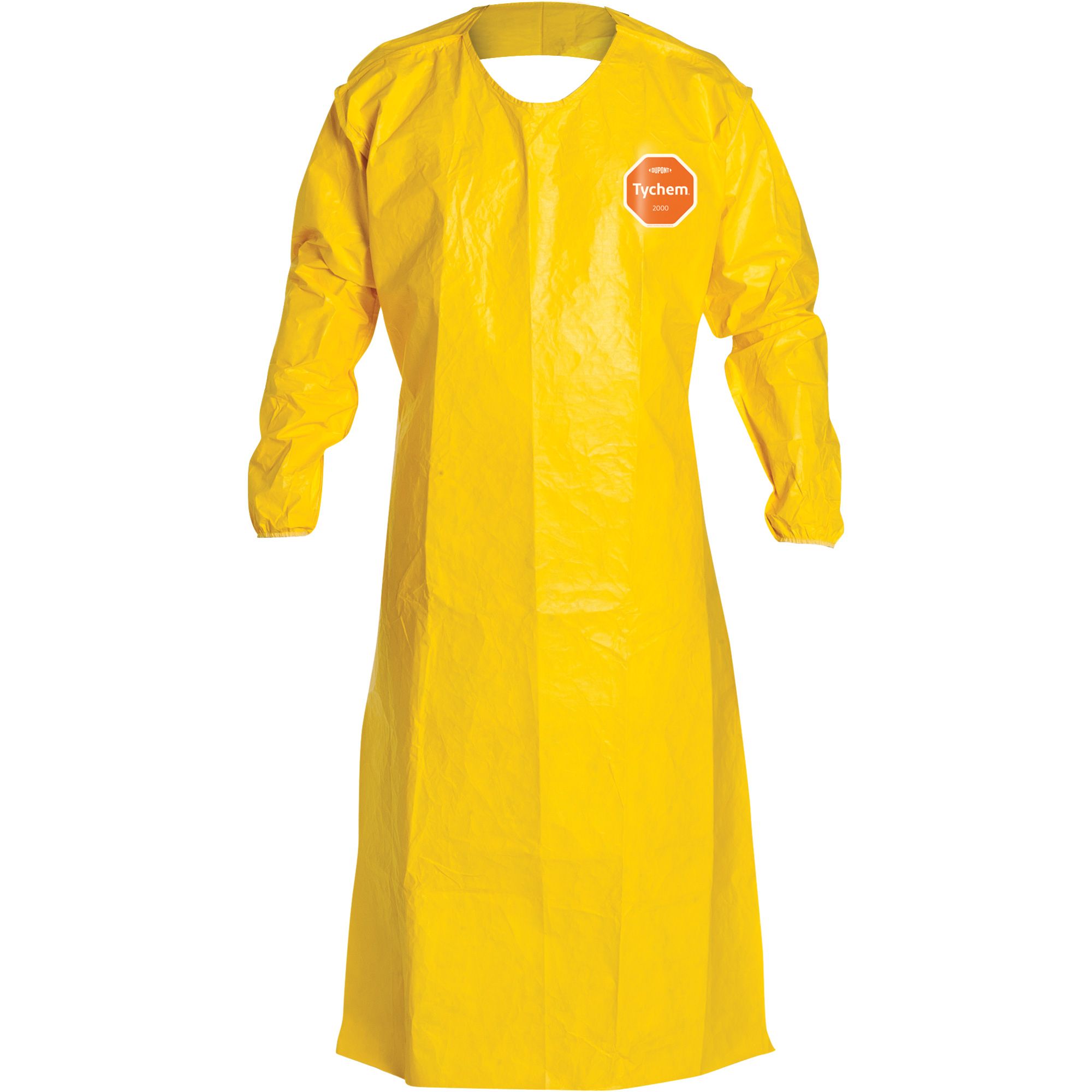 Tablier très long à manches longues 2000 TychemMD, Polyéthylène, 52" lo x 28,5" la, Jaune