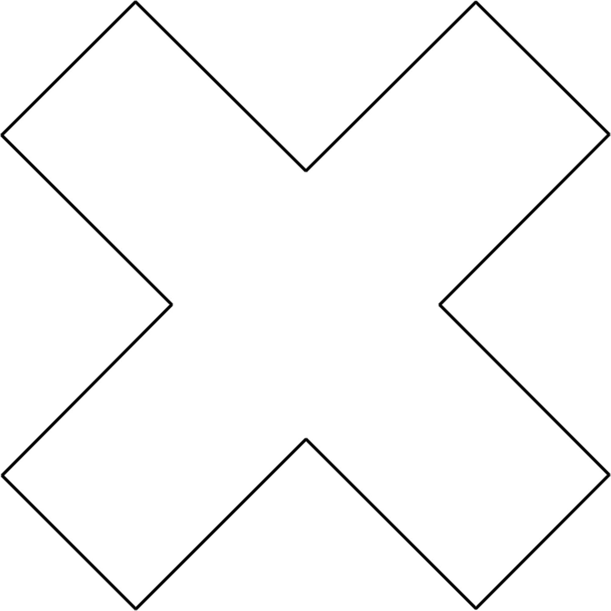 Formes pour le marquage des planchers, Croix, 9,5" lo x 3,5" la, Blanc, Vinyle