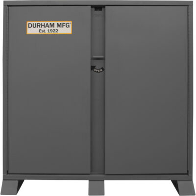 Armoire de rangement avec tablettes pour le chantier, Acier, 47,5 pi³, Gris