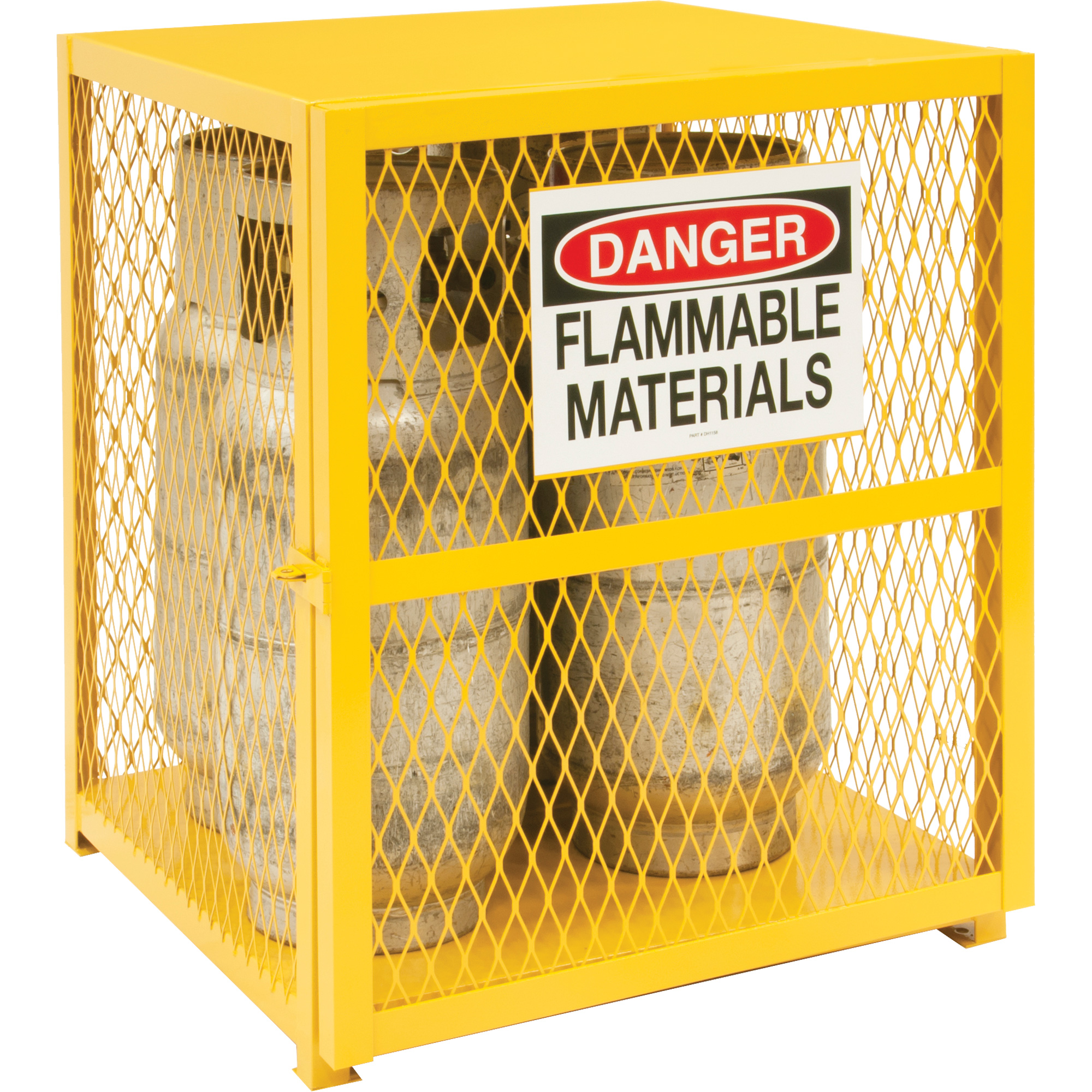 Armoire de rangement pour bouteilles à gaz, nbre de bouteilles: 4, 30" , 30" , 35" , Jaune