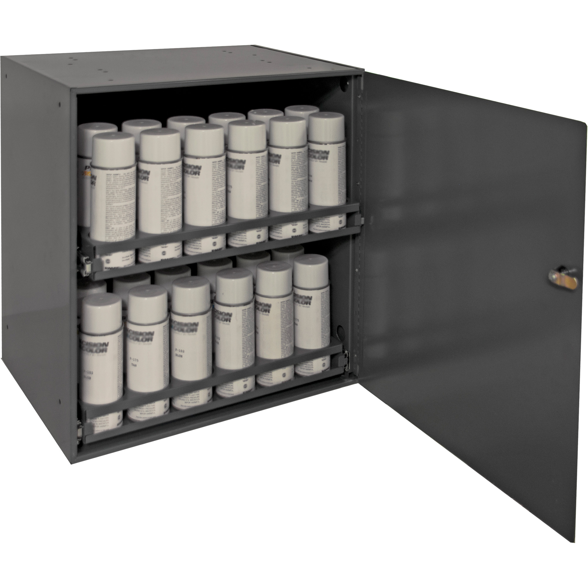 Armoire de rangement pour contenants aérosol, Acier, 21-7/8" h x 15-15/16" la x 20-5/16" P, Gris