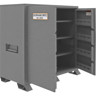 Armoire de rangement pour le chantier, Acier, 59 pi³, Gris
