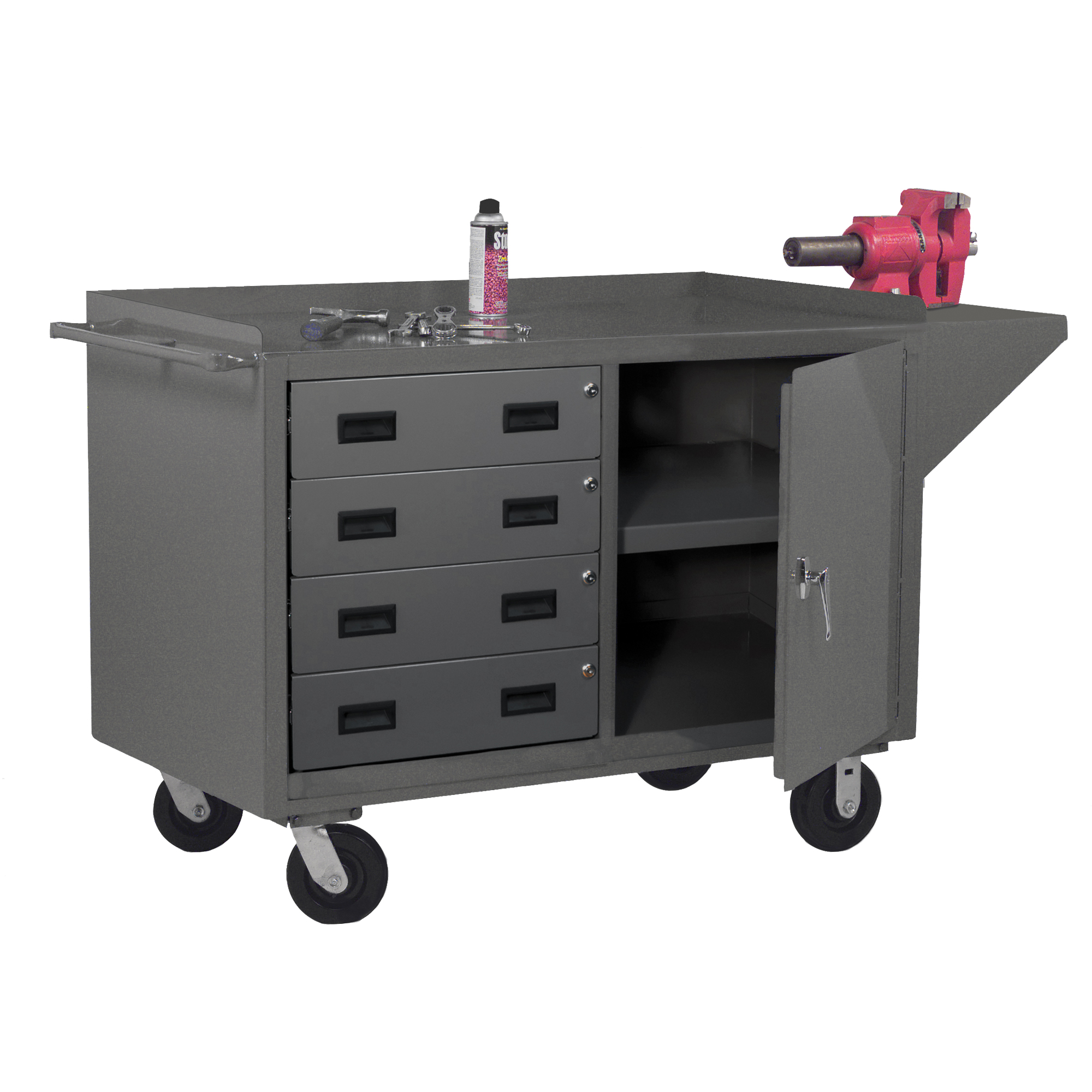 Armoire d'établi mobile, Acier Surface