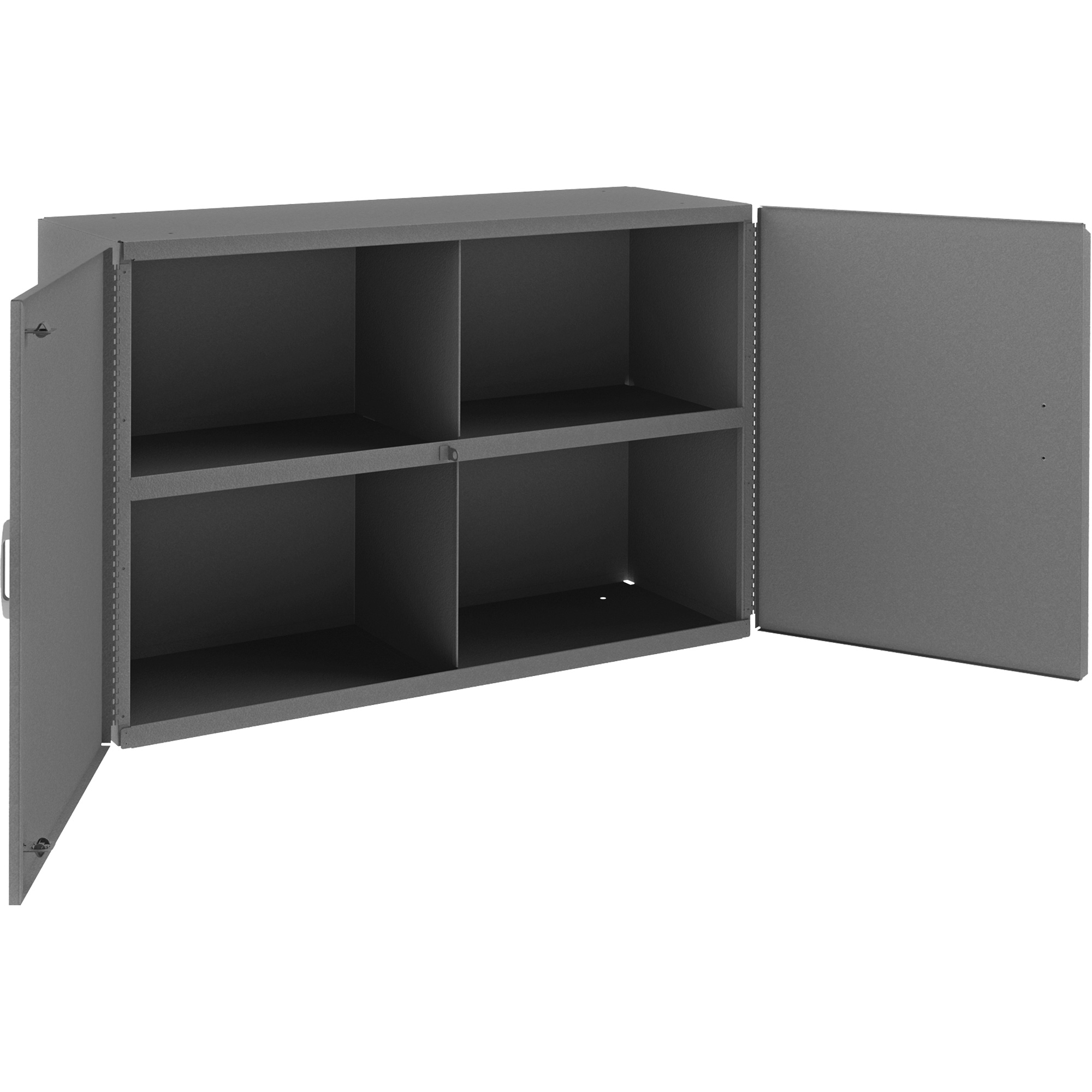 Armoire murale, 24" h x 33-13/16" la x 12-3/8" p, 1 tablettes, Acier, Gris